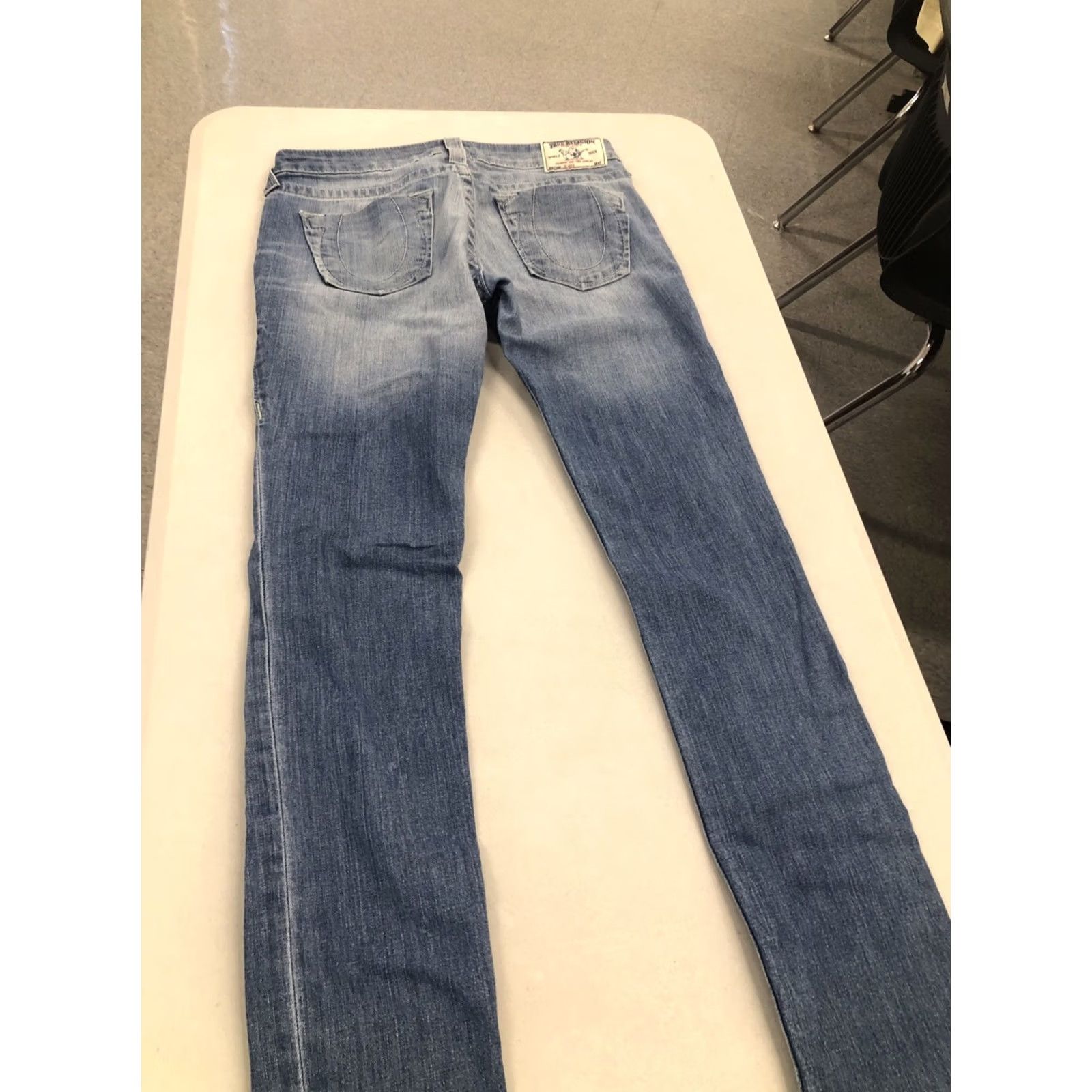 True Religion VINTAGE? No — True Religion Jeans Slim Skinny Denim Blue 30x33 Women’s 7.5" Rise 5" Leg Opening Cotton Blend Stretch Zip Button Zipper 5-Pocket Size 27" / US 4 / IT 40 - 3 Thumbnail