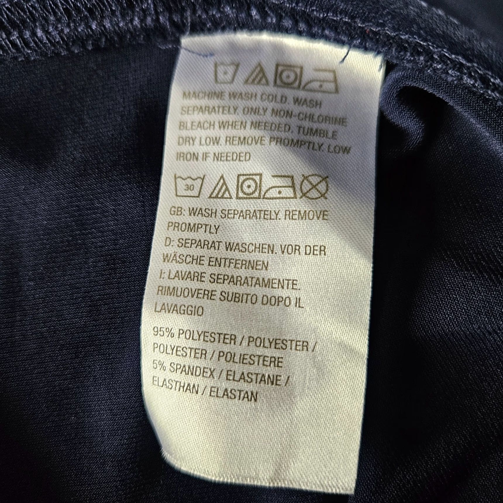 Vintage SUSAN GRAVER Womens Cropped Pants Sz XLP Blue High Rise Pull On Front Flat Front Inseam 23 Style Cropped Size 40" / US 18 - 6 Thumbnail