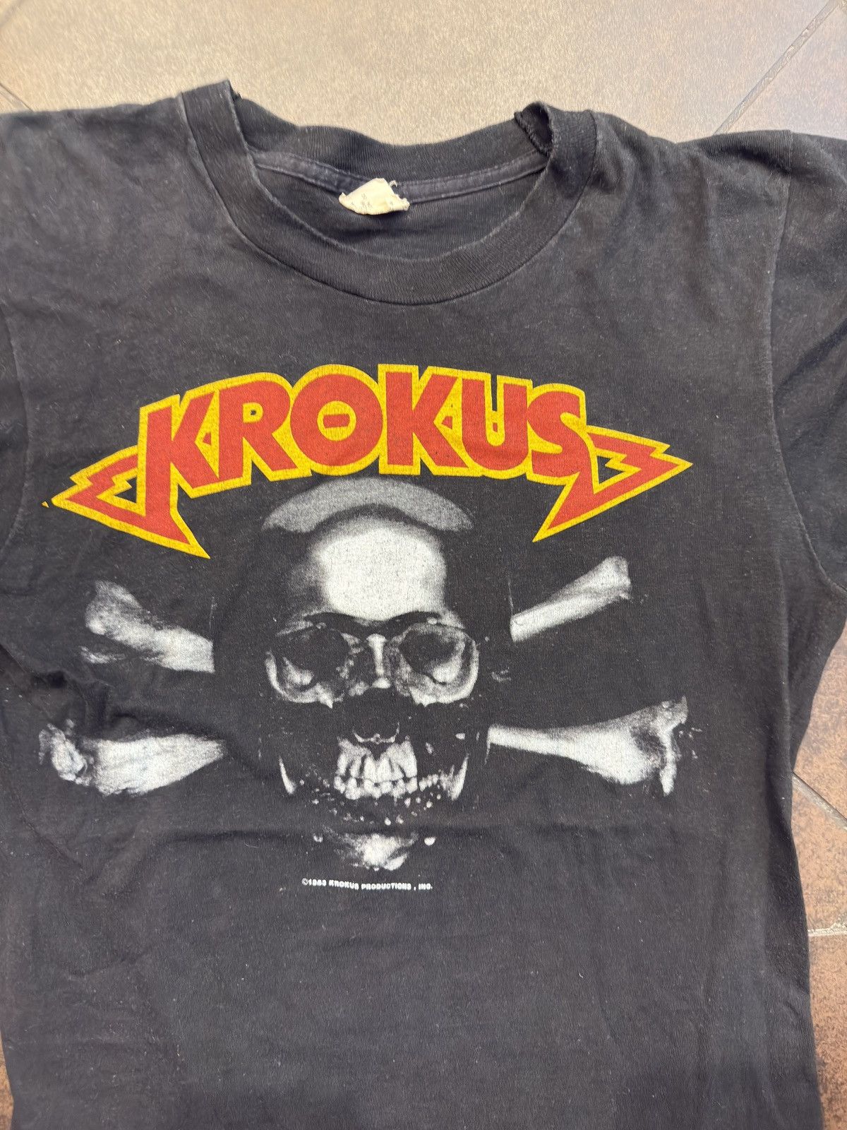 Vintage 1983 Krokus World Tour shirt Size US M / EU 48-50 / 2 - 5 Thumbnail