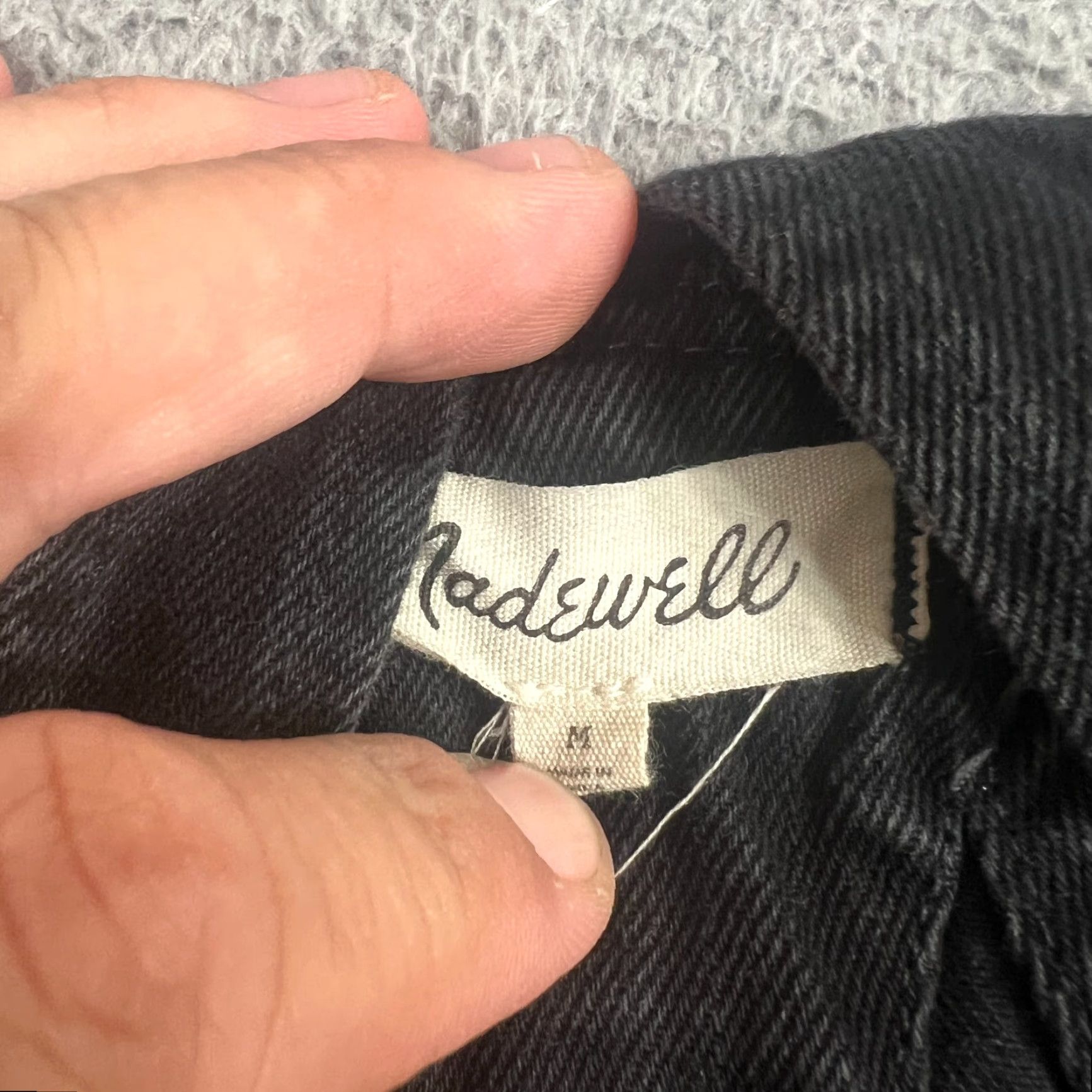 Madewell VINTAGE Madewell Women's Denim Overalls Shorts M Black 90s Adirondack Short Size 32" / US 10 / IT 46 - 6 Thumbnail