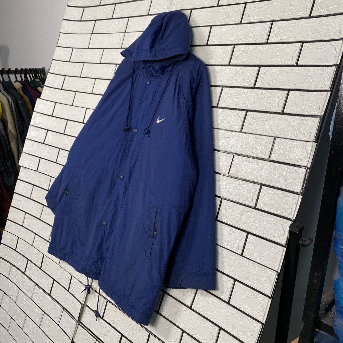 Nike 📌Vintage Nike Jacket Zipper Big Swoosh Blanket Size US L / EU 52-54 / 3 - 4 Thumbnail