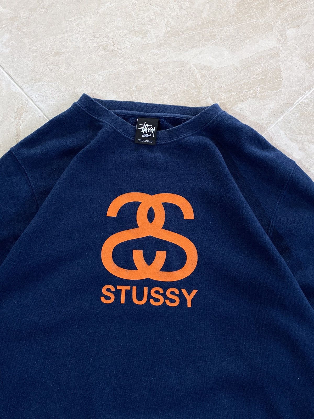 Stussy RARE VINTAGE Stussy Blue Sweatshirt Size US L / EU 52-54 / 3 - 2 Thumbnail