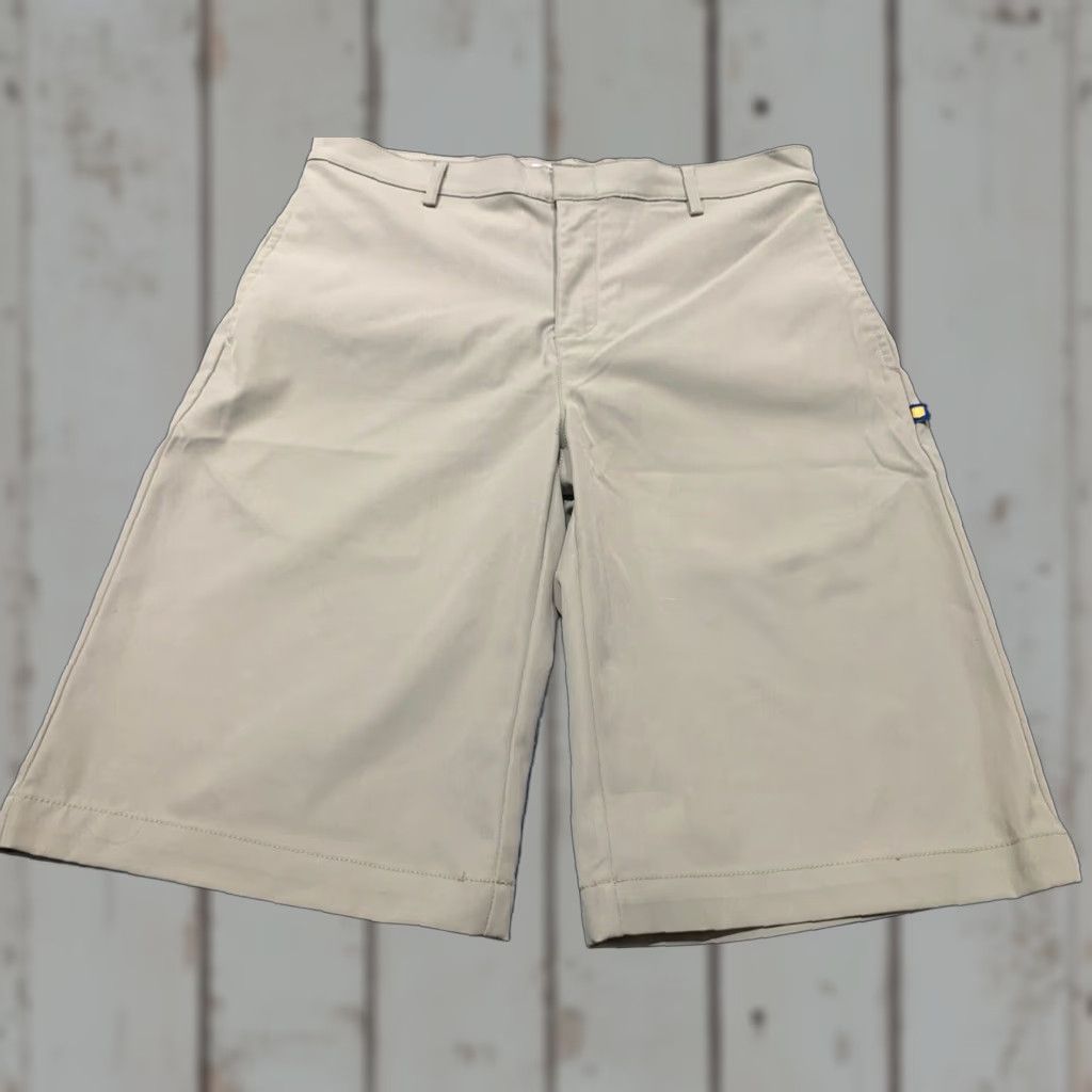 Vintage DENNIS Uniform Men’s Khaki Shorts Sz 32 Polyester Tech Regular Men Casual 32 Beige Chino Polyester Size US 32 / EU 48 - 1 Thumbnail