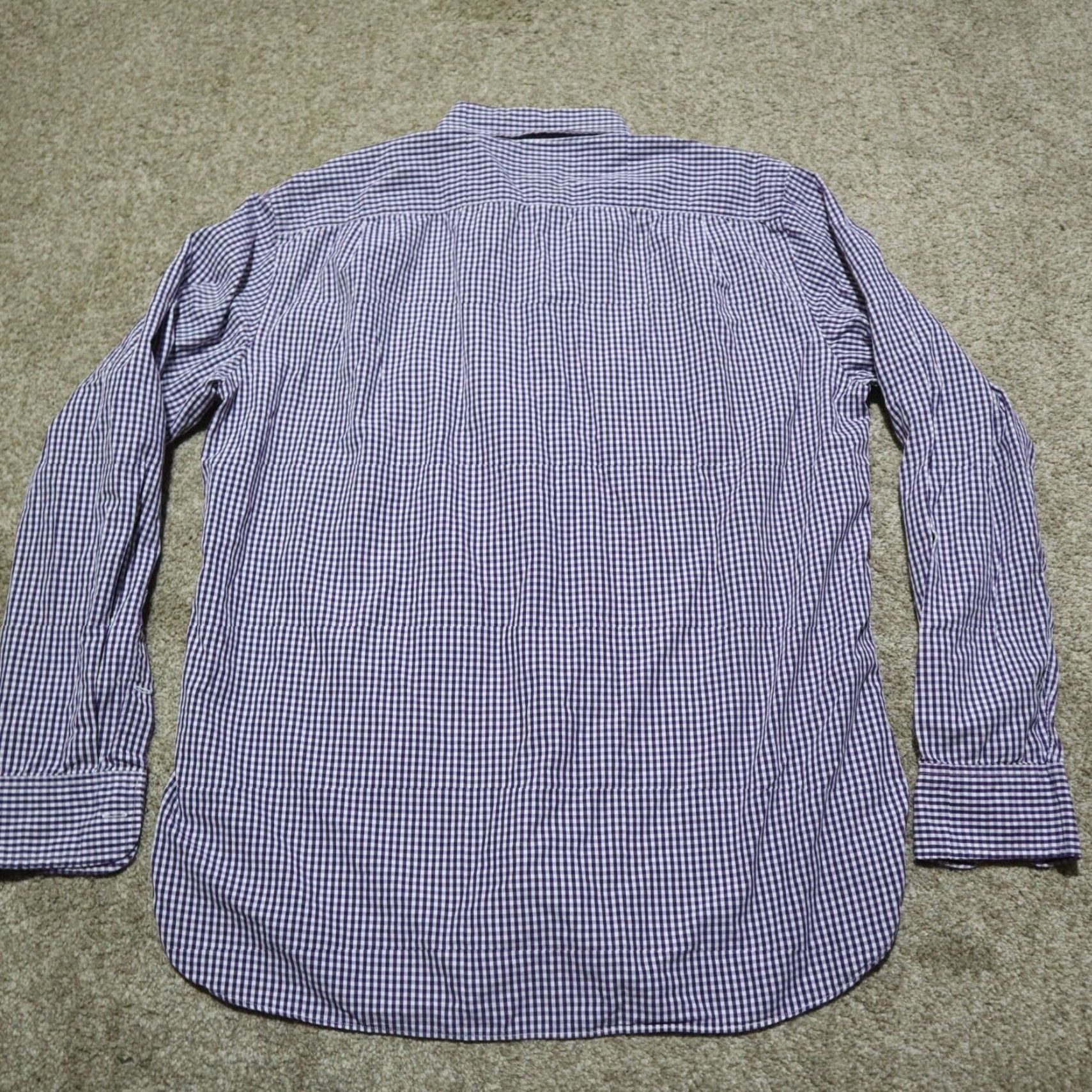 J.Crew VINTAGE J.CREW Checkered Shirt Adult Large Purple Slim Fit Button-Up Mens Size US L / EU 52-54 / 3 - 8 Thumbnail