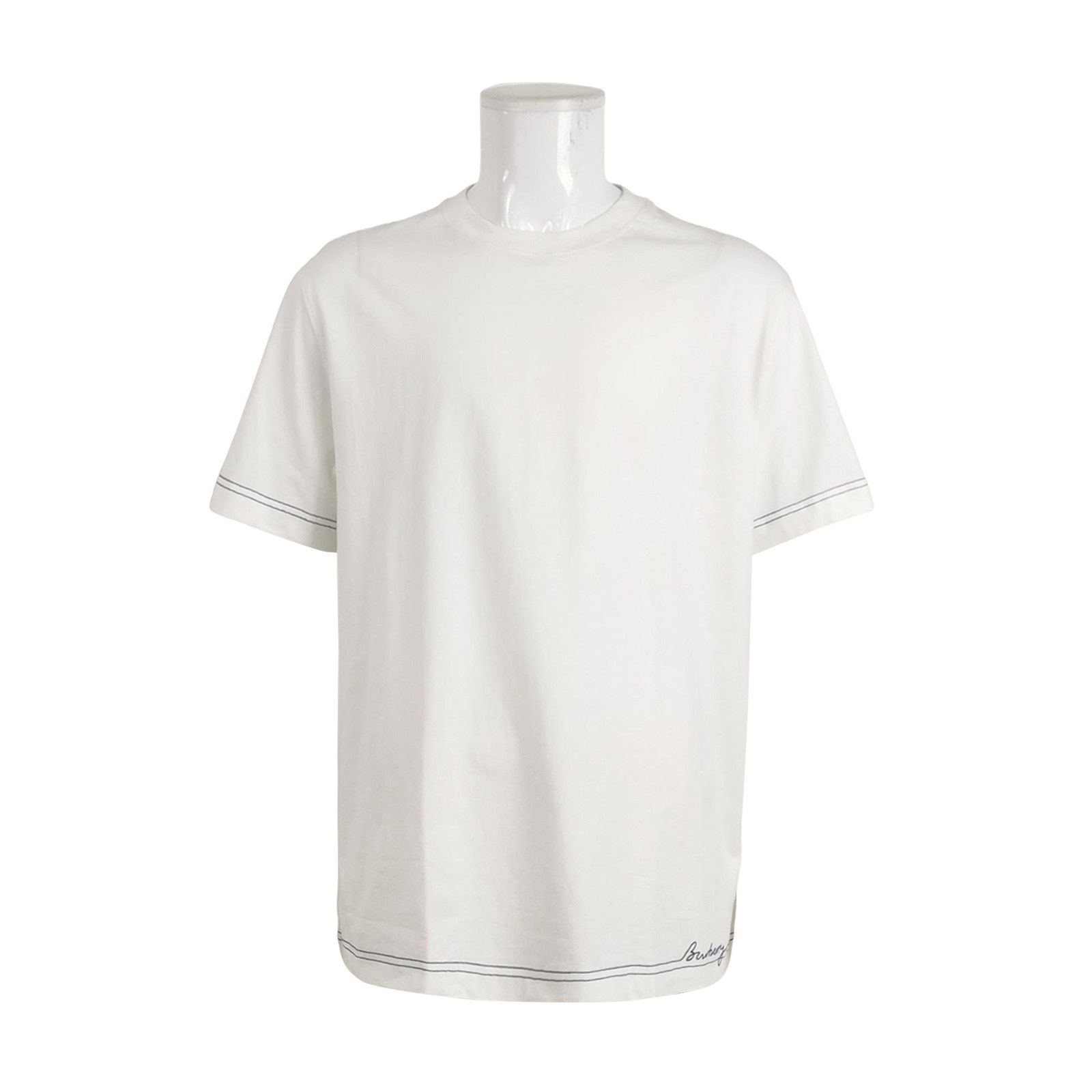 Burberry Burberry Logo Script White T-Shirt XXL Size US XXL / EU 58 / 5 - 1 Thumbnail