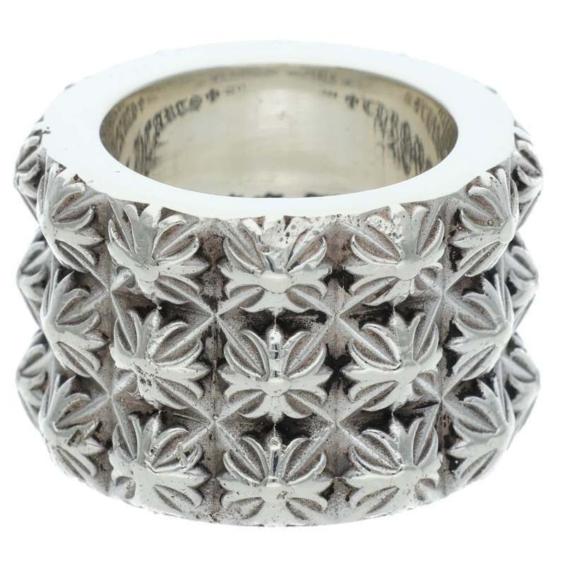 Chrome Hearts Chrome Hearts Pete Punk Triple Row Silver Ring Size ONE SIZE - 1 Thumbnail