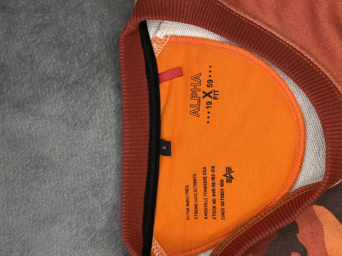 Alpha Industries Orange Alpha Industries Sweatshirt Size US L / EU 52-54 / 3 - 4 Thumbnail