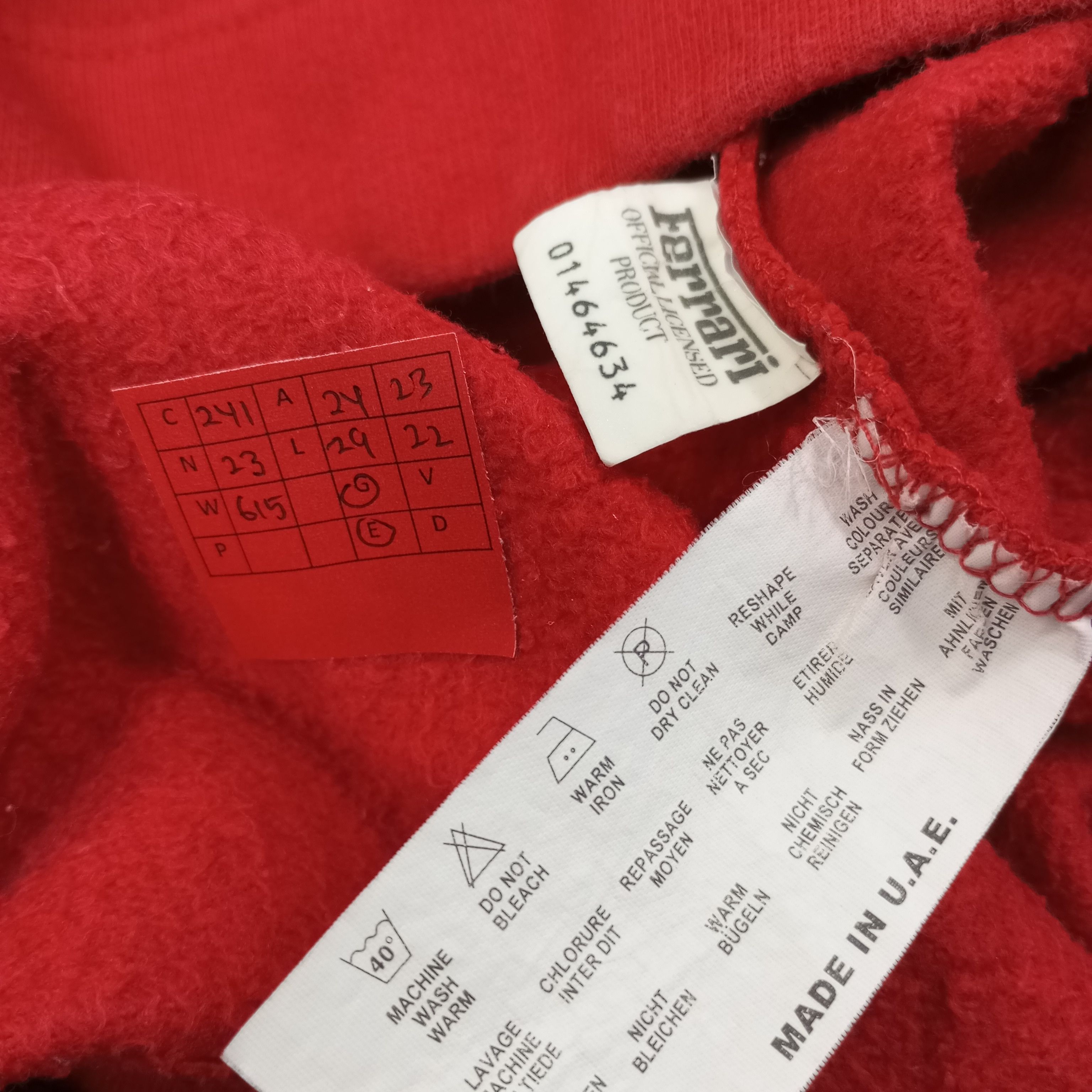 Ferrari Motorsports Logo Design Sweatshirt c241n23