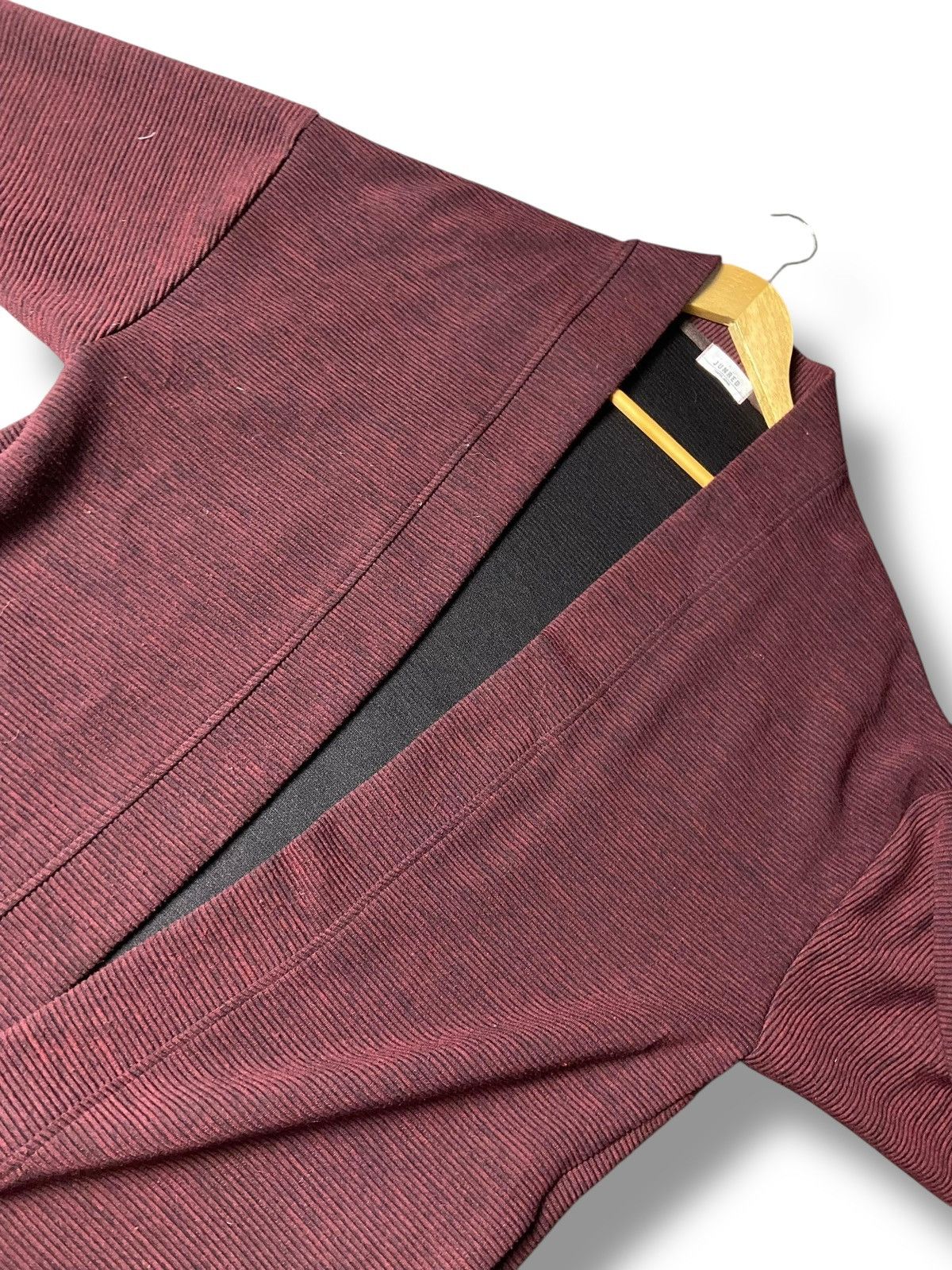 Japanese Brand JUNRED TOKYO Ribbed Long Open Cardigan (154) Size US S / EU 44-46 / 1 - 5 Thumbnail