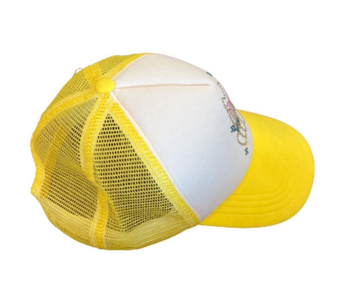 Drain Gang Drain Baby Rhinestone Hat Yellow Size ONE SIZE - 4 Thumbnail