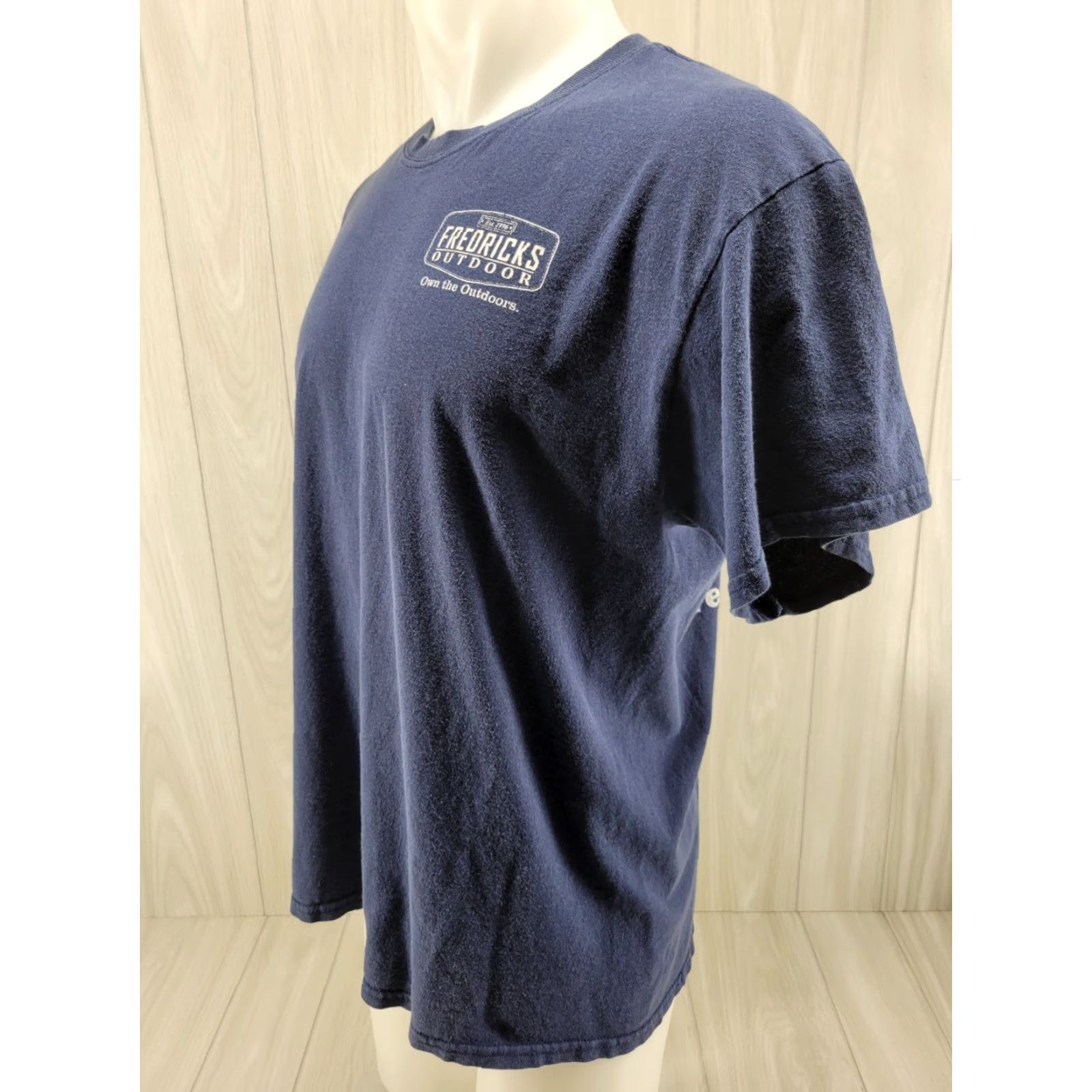 Gildan VINTAGE Distressed Shirt Men's L Gildan T-Shirt Short Sleeve Blue Outdoor Alabama Fredricks Size US L / EU 52-54 / 3 - 3 Thumbnail