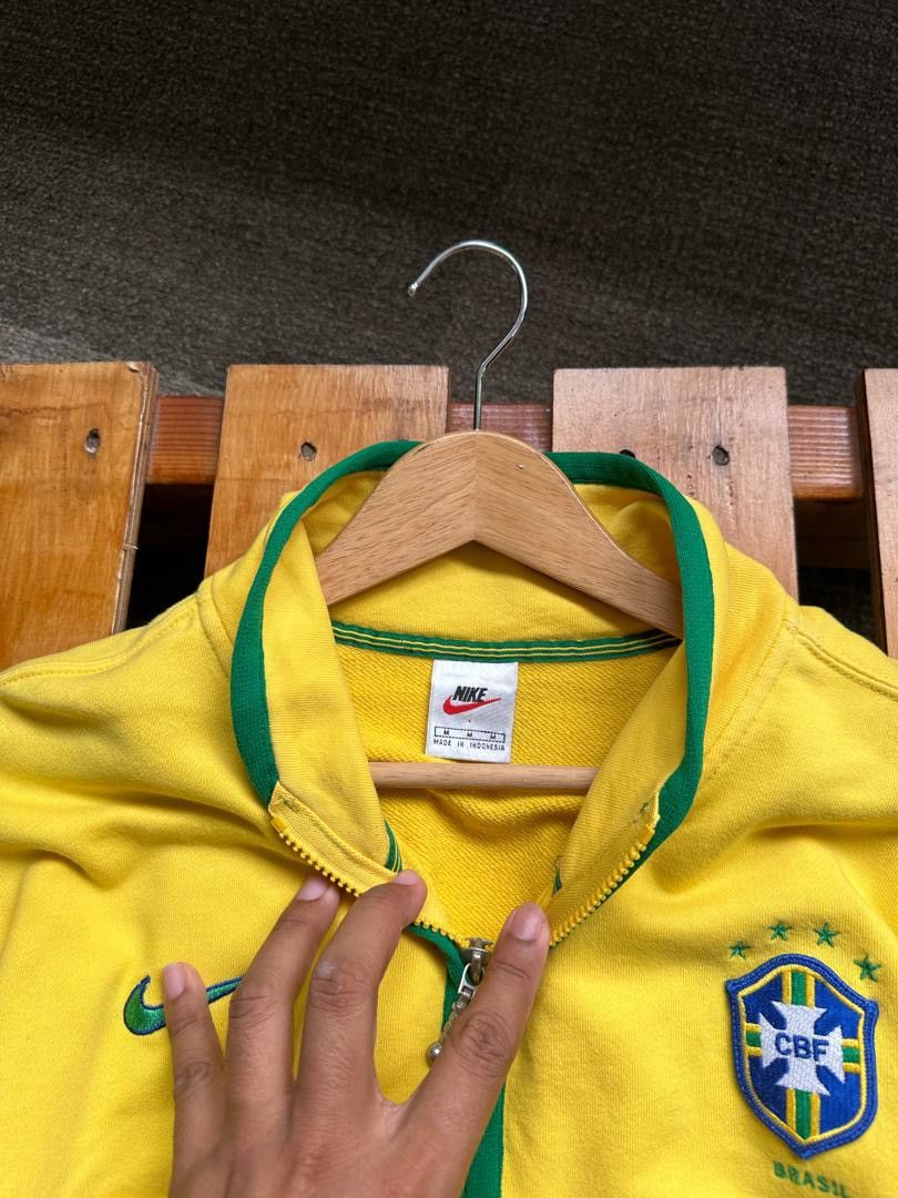 Nike × Vintage VINTAGE NIKE BRAZIL HALFZIPPER Size US M / EU 48-50 / 2 - 6 Thumbnail