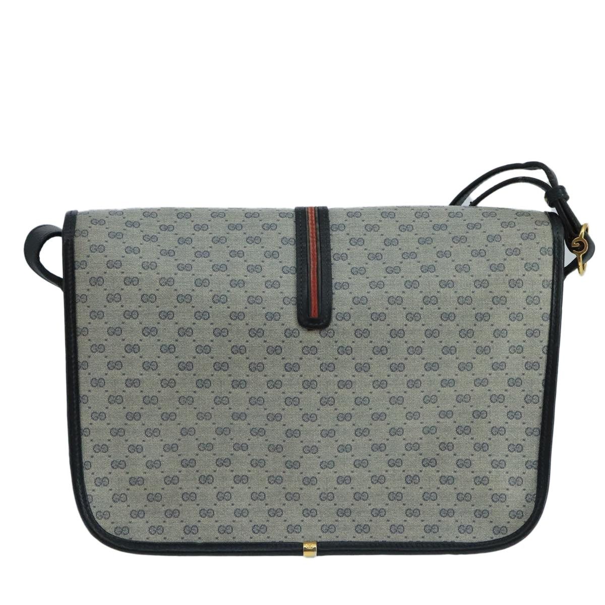Gucci GUCCI Micro GG Supreme Shoulder Bag Pvc Navy Gold 001 113 Size ONE SIZE - 3 Thumbnail