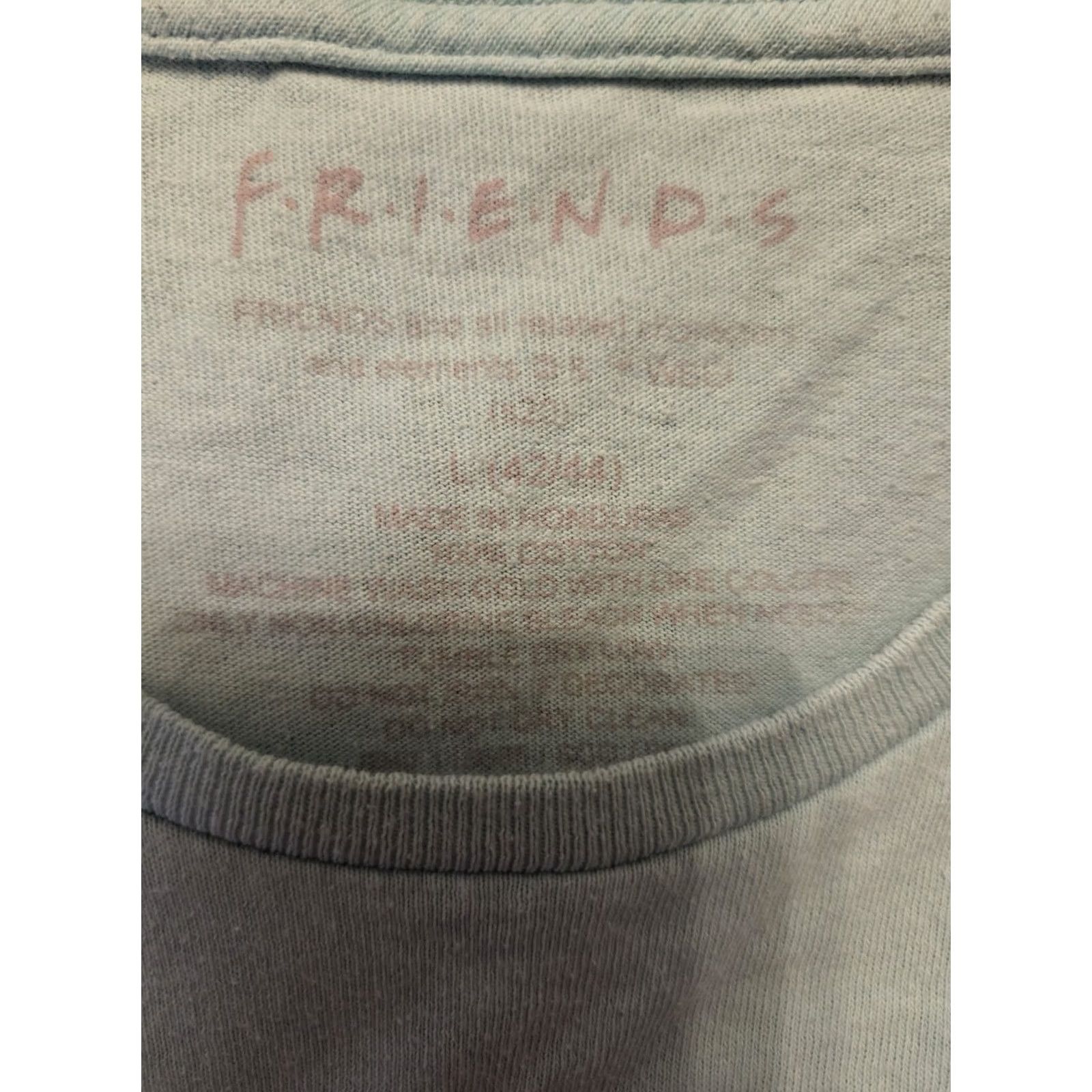 Altea Friends T-Shirt Adult Large Teal Blue Graphic 90s TV Comedy Crew Neck Short Sleeve Men Men’s Regular Size L Size US L / EU 52-54 / 3 - 2 Thumbnail