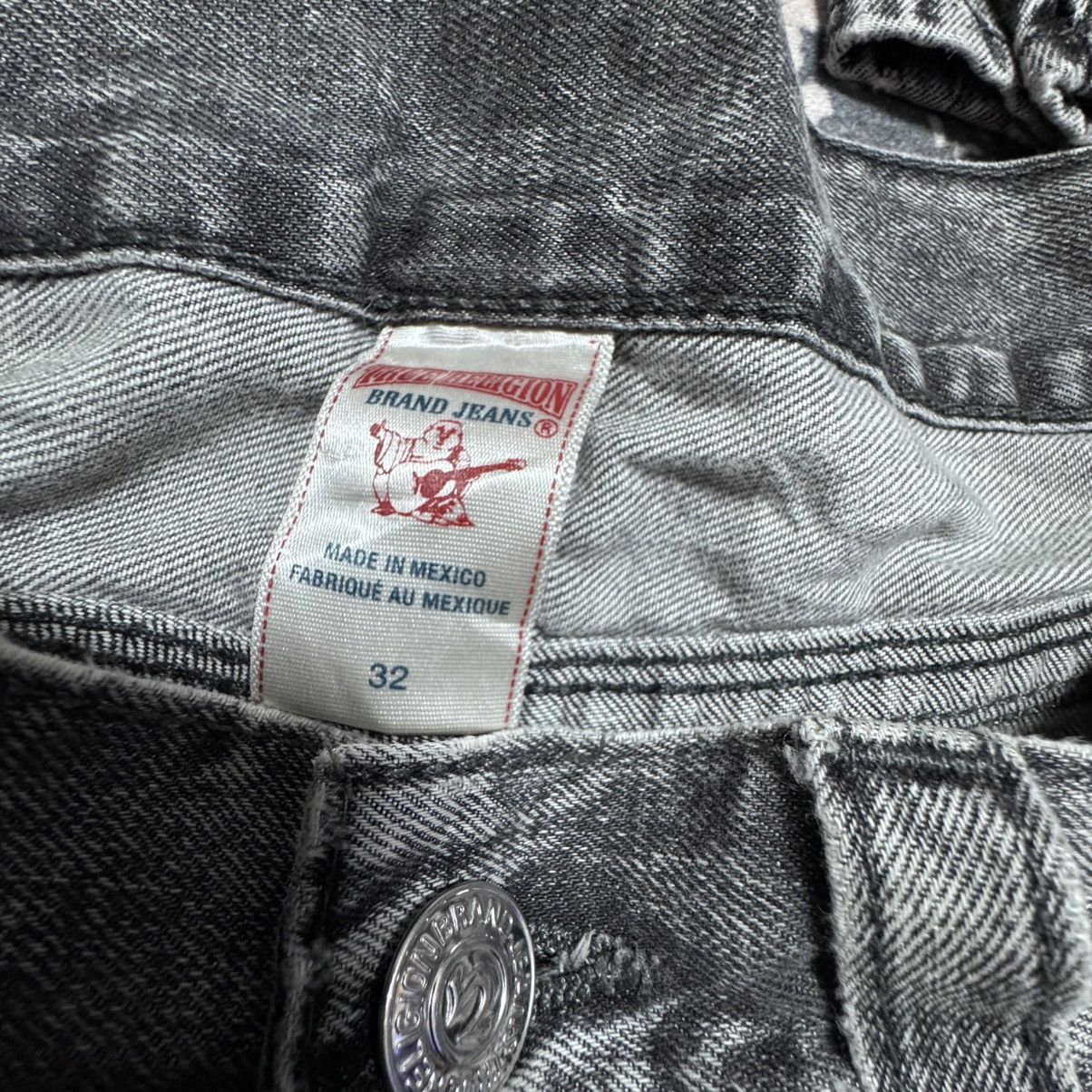 True Religion True Religion Black Grey Skinny Jeans Size US 33 - 16 Thumbnail