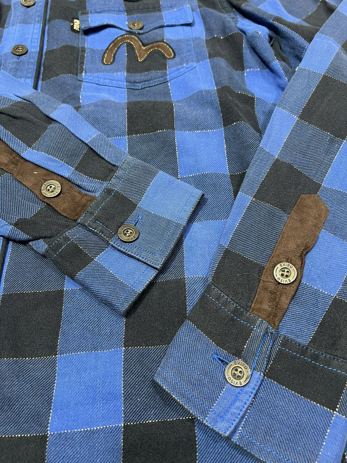 Number (N)ine 2000s Archival Evisu Hysteric Raf Plaid Shirt y2k Lgb Ifsix Size US M / EU 48-50 / 2 - 7 Thumbnail