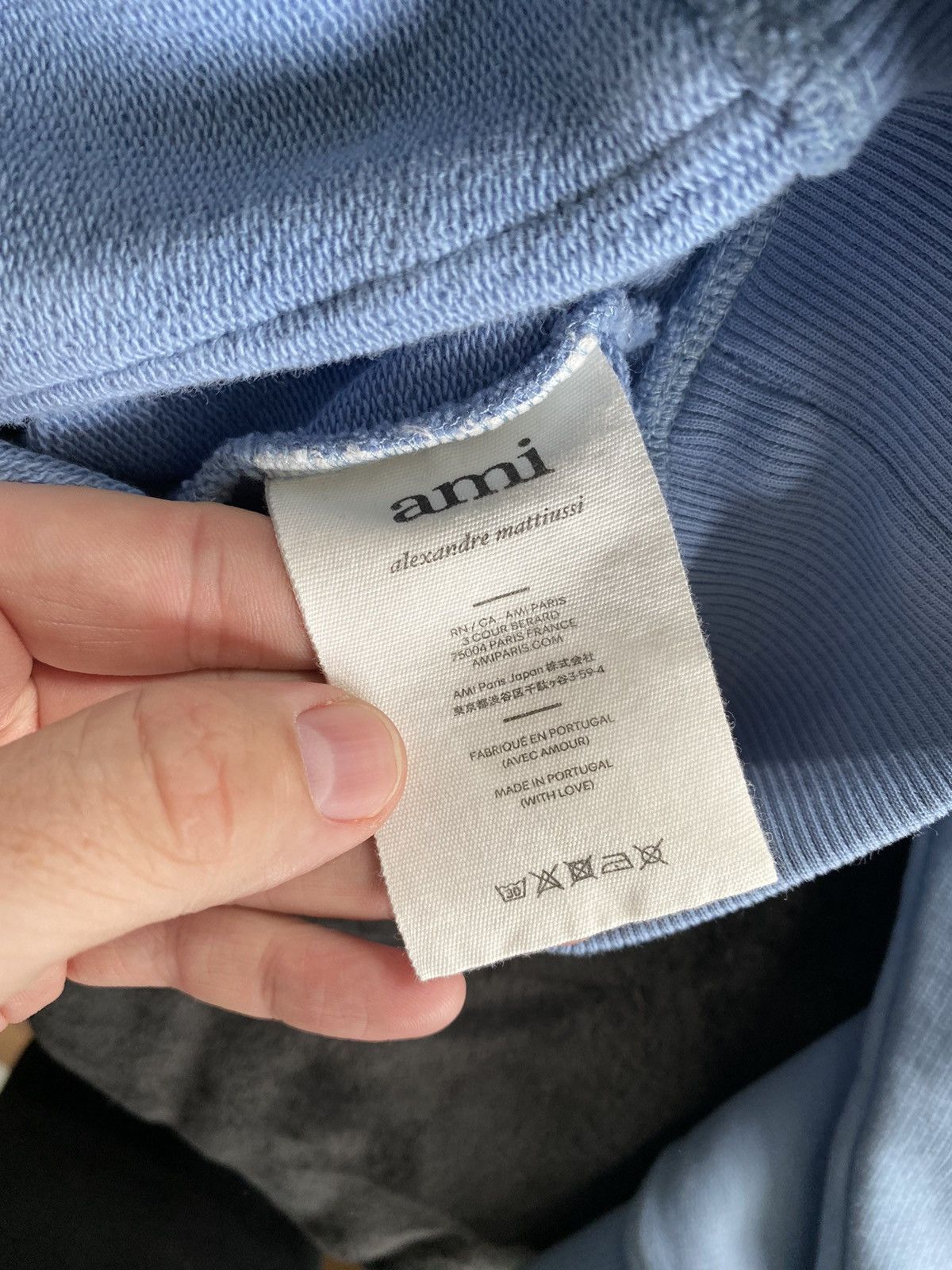 AMI Ami Paris Light Blue Hoodie Size US XL / EU 56 / 4 - 7 Thumbnail