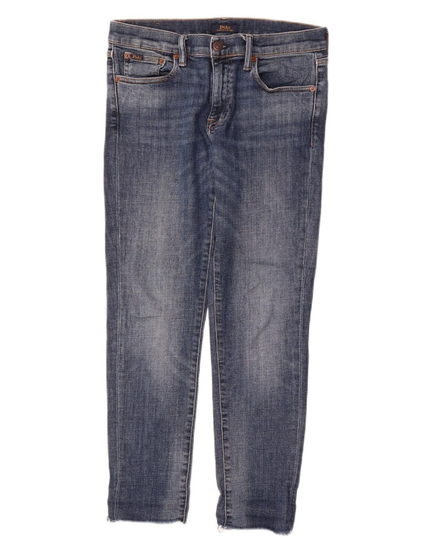 Polo Ralph Lauren Womens Slim Jeans W28 L27 Blue Cotton Size 24" / US 00 / IT 34 - 1 Thumbnail