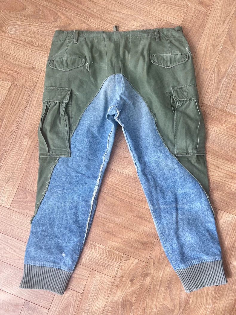 Greg Lauren greg lauren size 3 50/50 spliced work pants 2505-Nextarrow Size US 36 / EU 52 - 2 Thumbnail