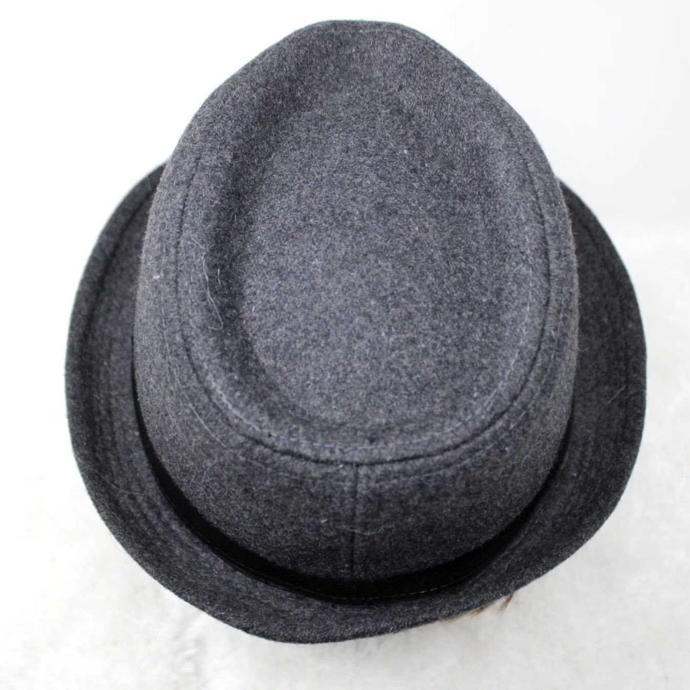 Vintage Henschel Fedora Hat Mens Large Gray Viscose/Wool Blend Cap Size ONE SIZE - 6 Thumbnail