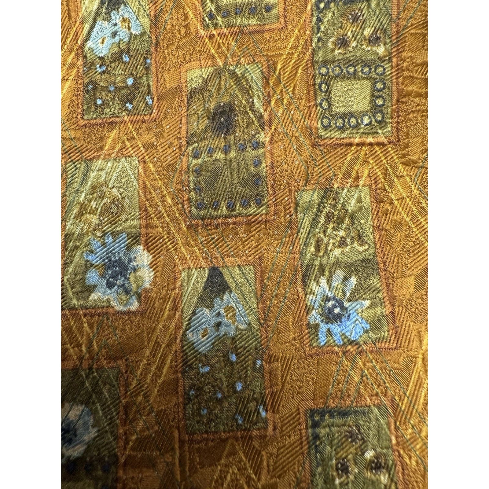Ermenegildo Zegna ERMENEGILDO ZEGNA YELLOW Orange Multi FLORAL SILK MEN'S Nec Size ONE SIZE - 6 Thumbnail