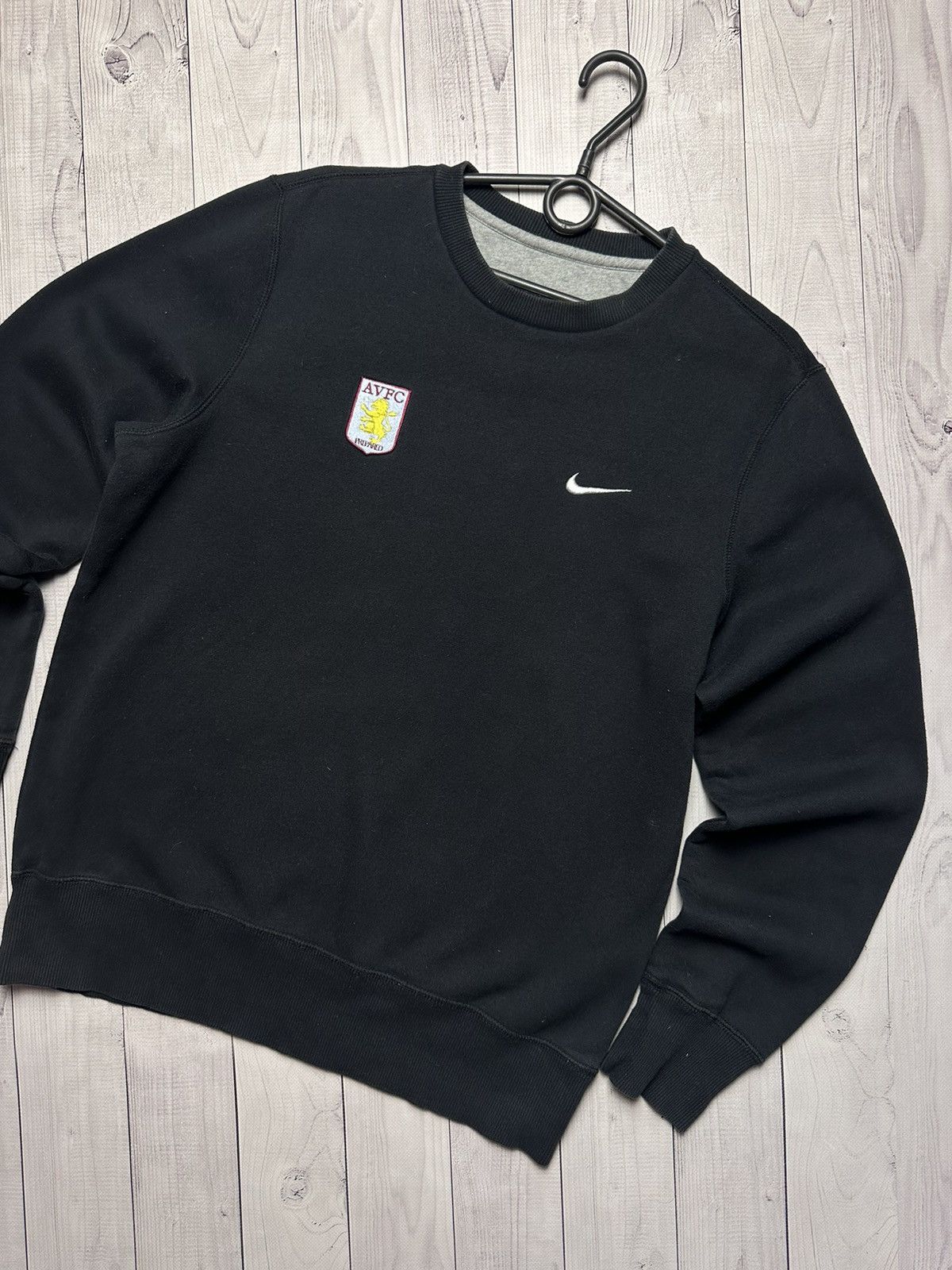 Nike × Vintage Vintage Nike Aston villa soccer sweatshirt logo rare size M Size US M / EU 48-50 / 2 - 2 Thumbnail