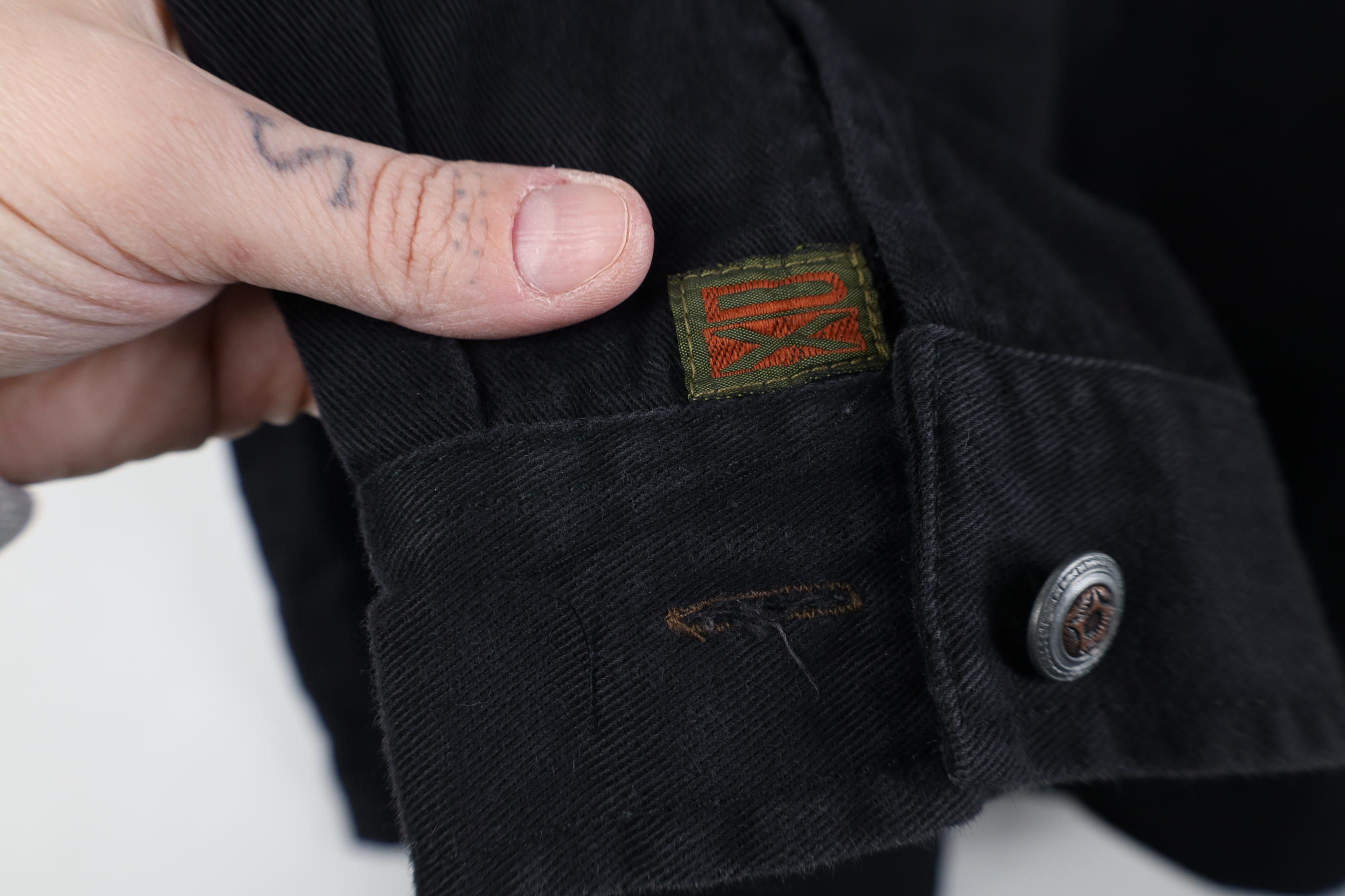 Vintage Vintage 90s Streetwear Quilted Denim Collared Button Shirt Size US L / EU 52-54 / 3 - 12 Thumbnail