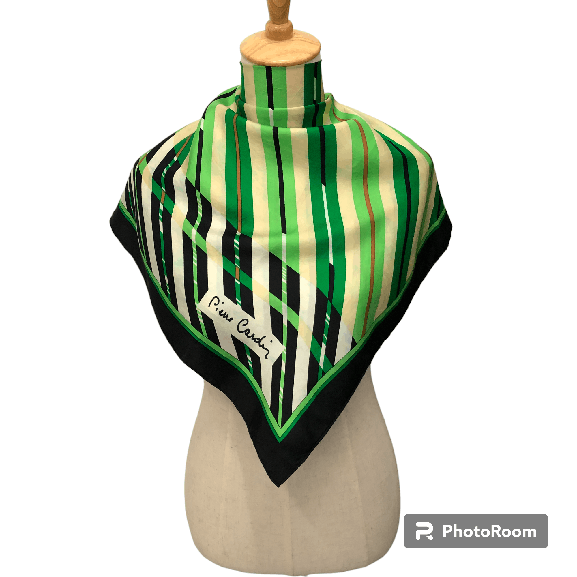 Pierre Cardin Pierre Cardin Abstract Design Silk Scarf M308 Size ONE SIZE - 1 Thumbnail