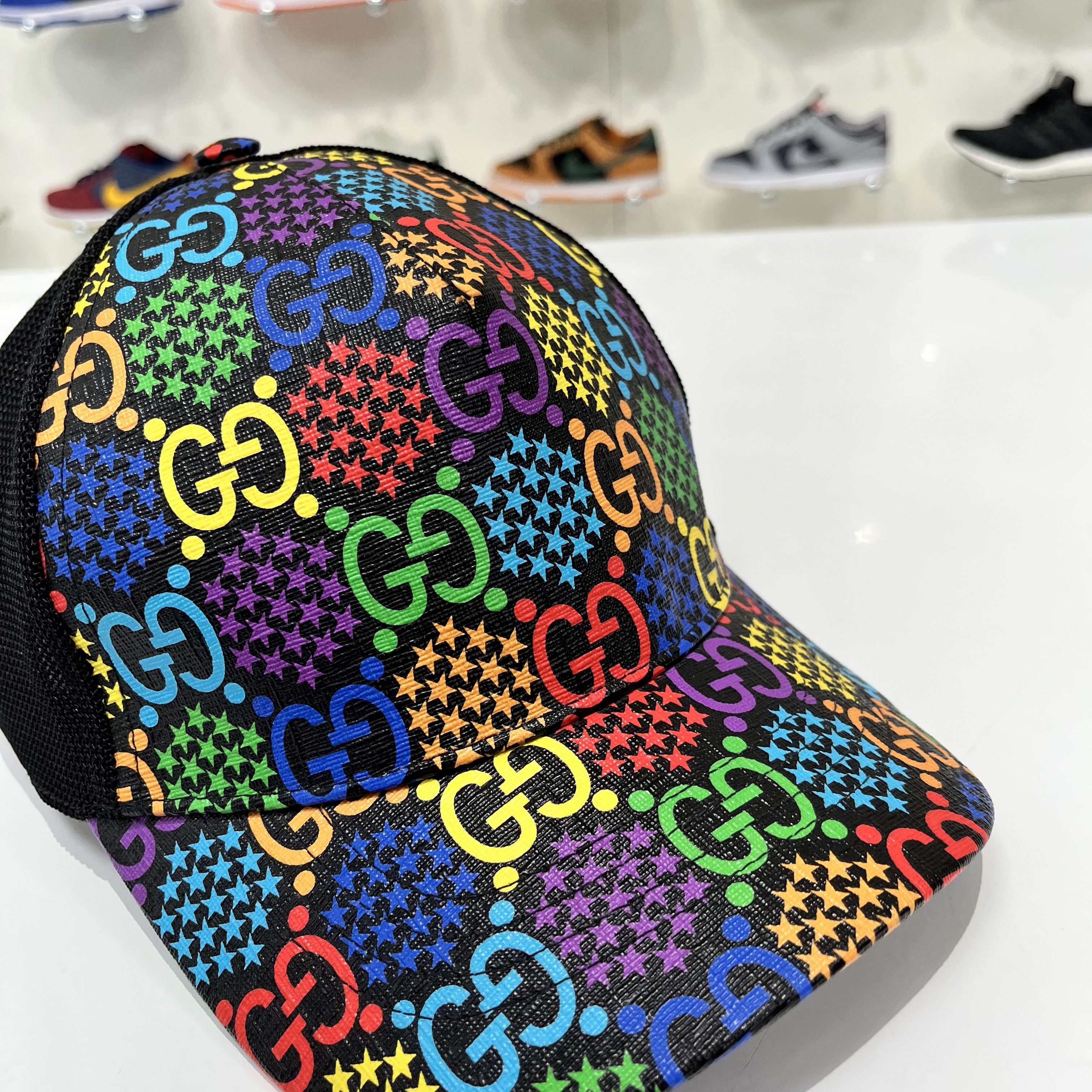 Gucci Gucci GG Supreme Baseball Hat Psychedelic Size ONE SIZE - 5 Thumbnail