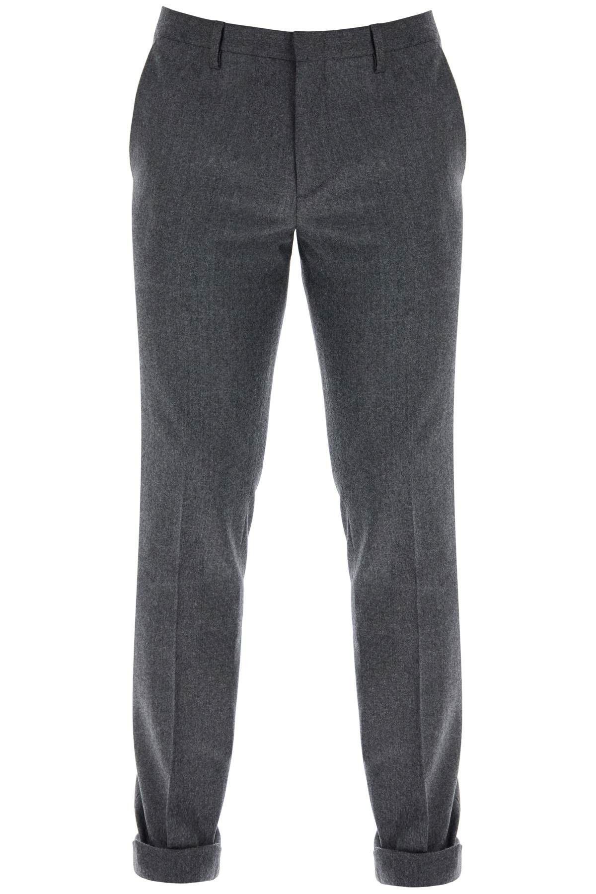 Paul Smith Slim Fit Flannel Trousers In Eight | Grailed