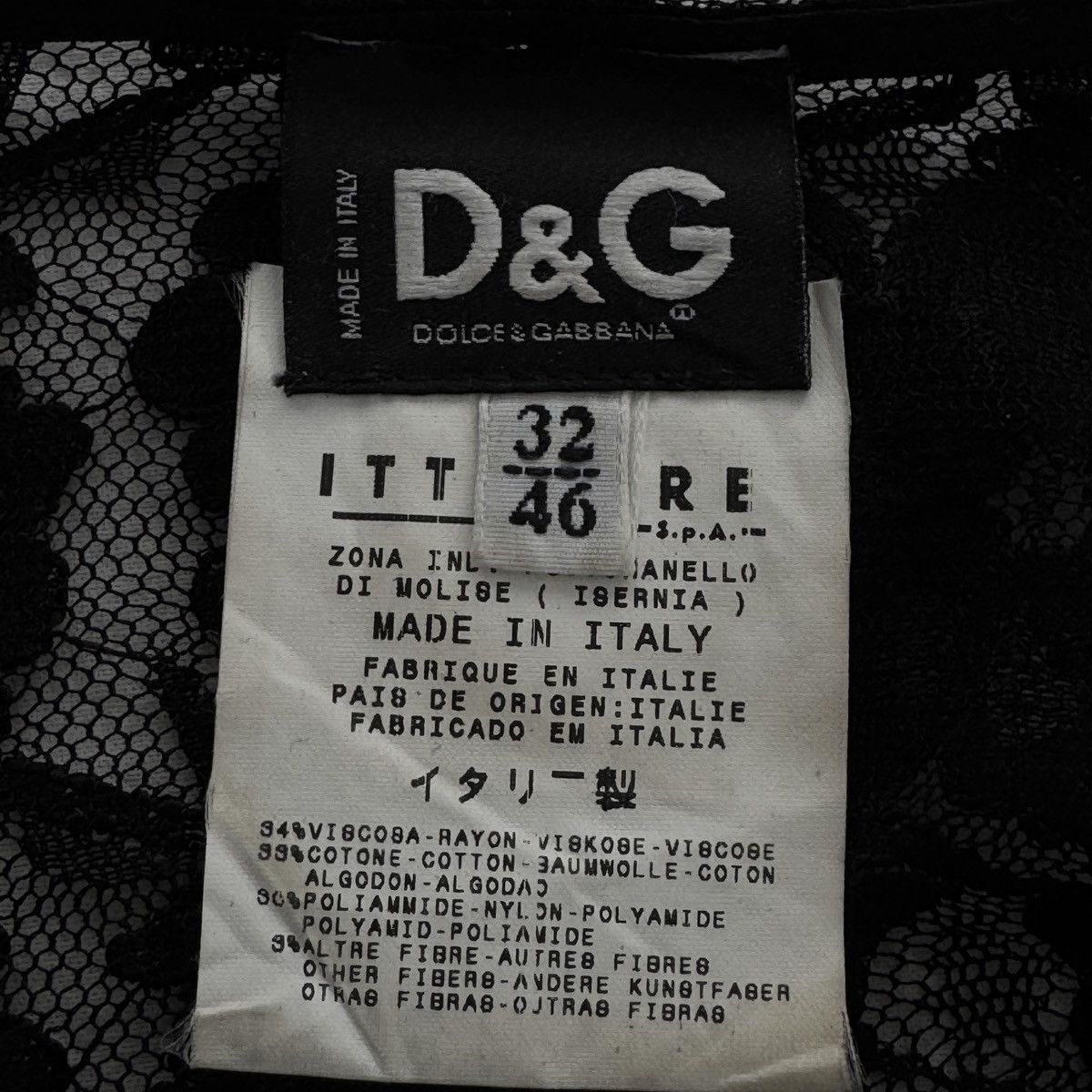 Dolce & Gabbana Runway Dolce & Gabbana Lace Mesh Top Size L / US 10 / IT 46 - 2 Thumbnail