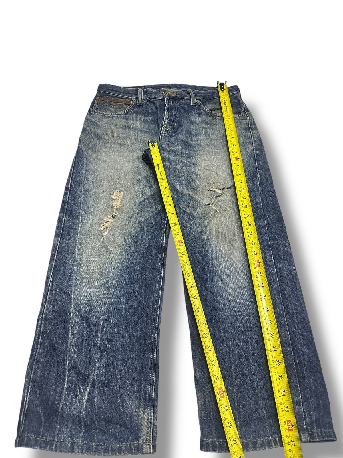 Edwin Edwin Exclusive Vintage Baggy Loose Distressed & Faded Wash Size US 34 / EU 50 - 12 Thumbnail