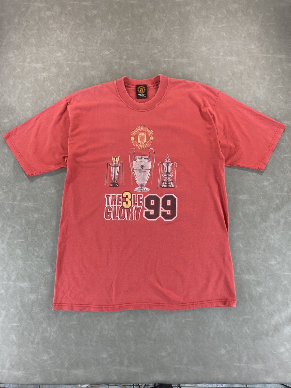 Vintage 1999 Manchester United "Treble Glory 99" Size US L / EU 52-54 / 3 - 1 Thumbnail