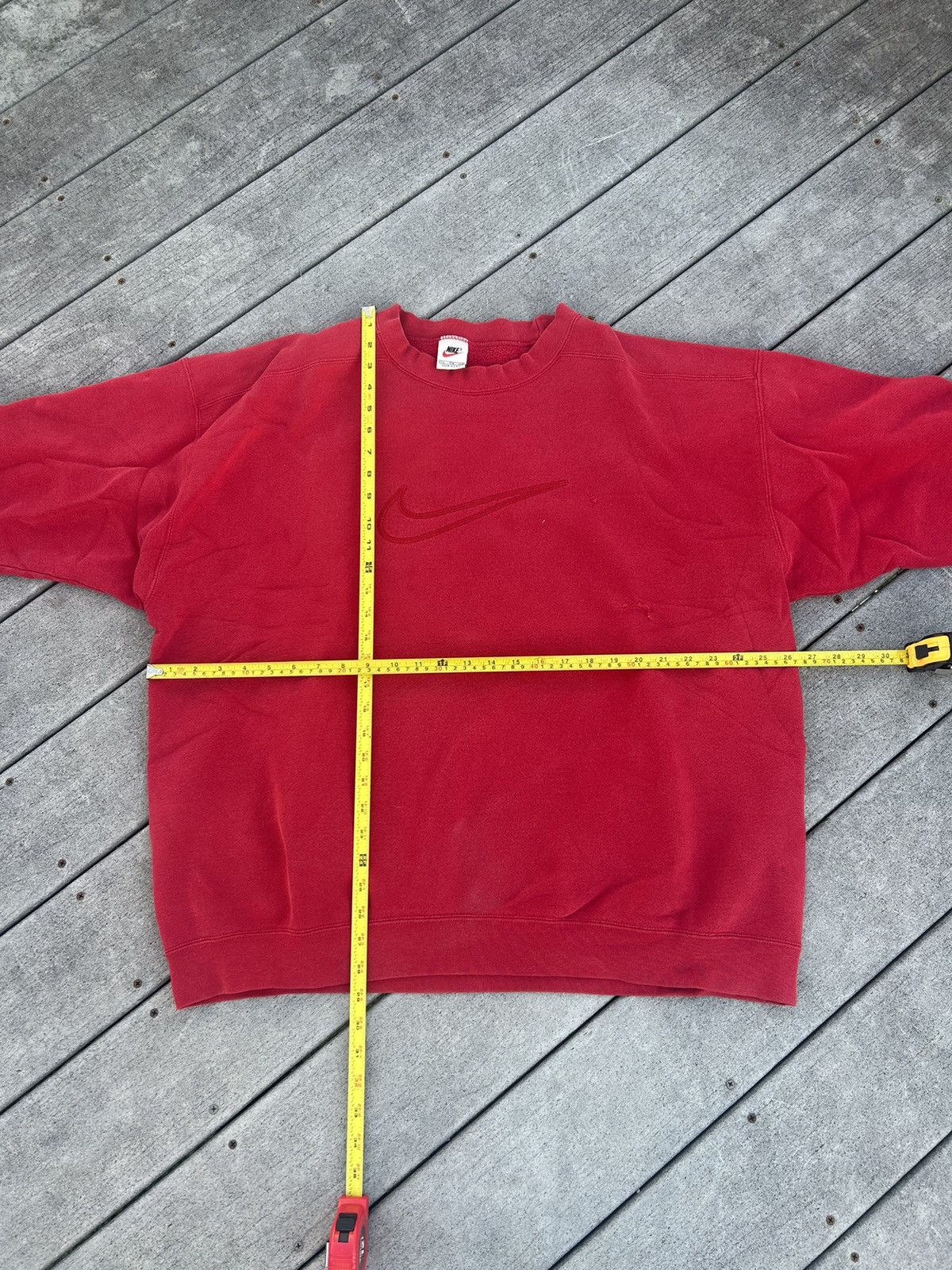 Nike × Vintage Vintage Nike red sweatshirt Size US L / EU 52-54 / 3 - 4 Thumbnail