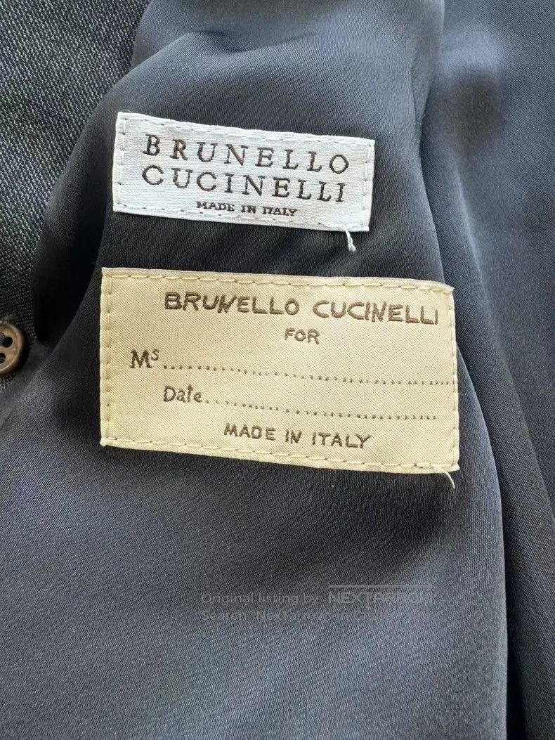 Brunello Cucinelli Brunello Cucinelli New Wool Double Breasted Beaded Size S / US 4 / IT 40 - 3 Thumbnail