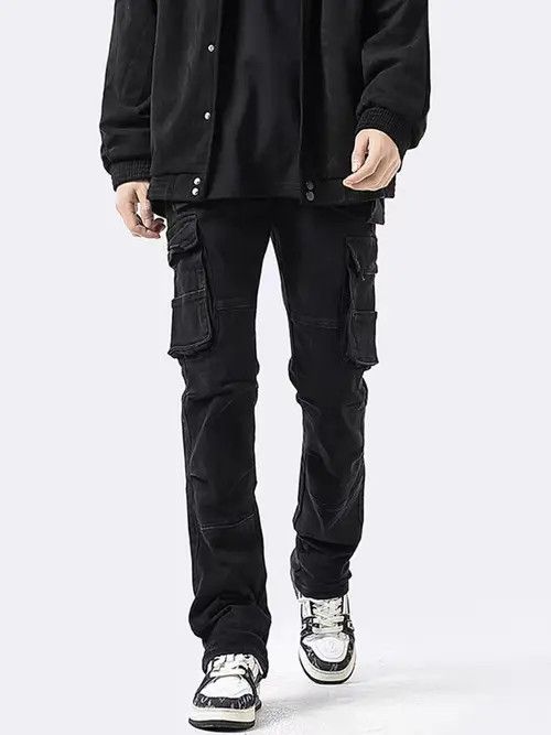 Japanese Brand Ichiko x ishi Black High Street Vintage Loose Casual Pants Size US 33 - 5 Thumbnail
