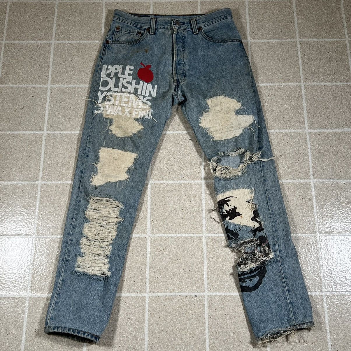 Levi's VTG Levis 501 Jeans Light Blue Denim Button Fly Sz 28x28 Size US 28 / EU 44 - 1 Thumbnail