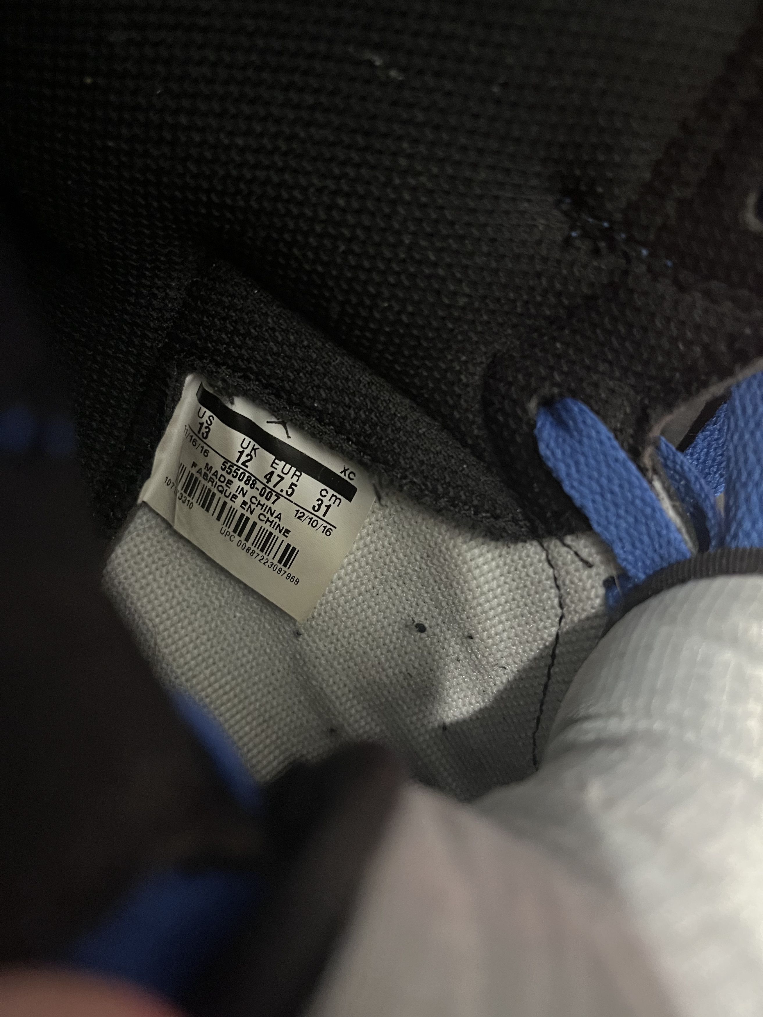 Nike Jordan 1 Royal (2017) Size US 13 / EU 46 - 5 Thumbnail