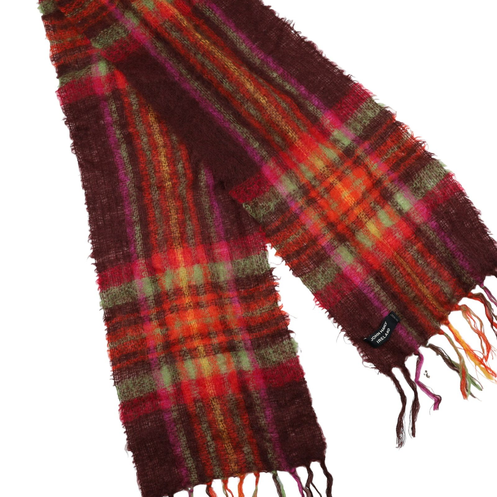 Vintage Vintage John Hanly Ireland Mohair Wool Blend Scarf Size ONE SIZE - 2 Thumbnail