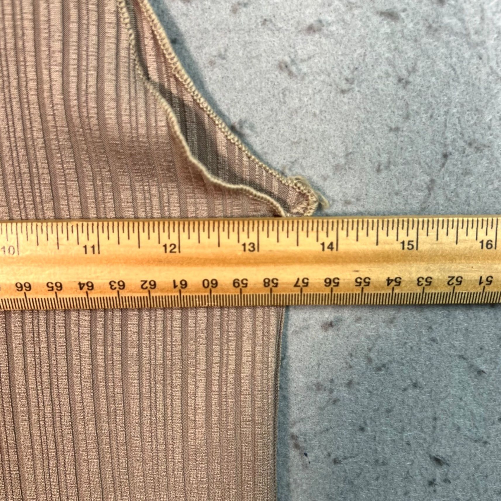 Vintage VINTAGE 3.3 Field Trip Striped Tan Ribbed Tank Top Womens One Size Size ONE SIZE - 5 Thumbnail
