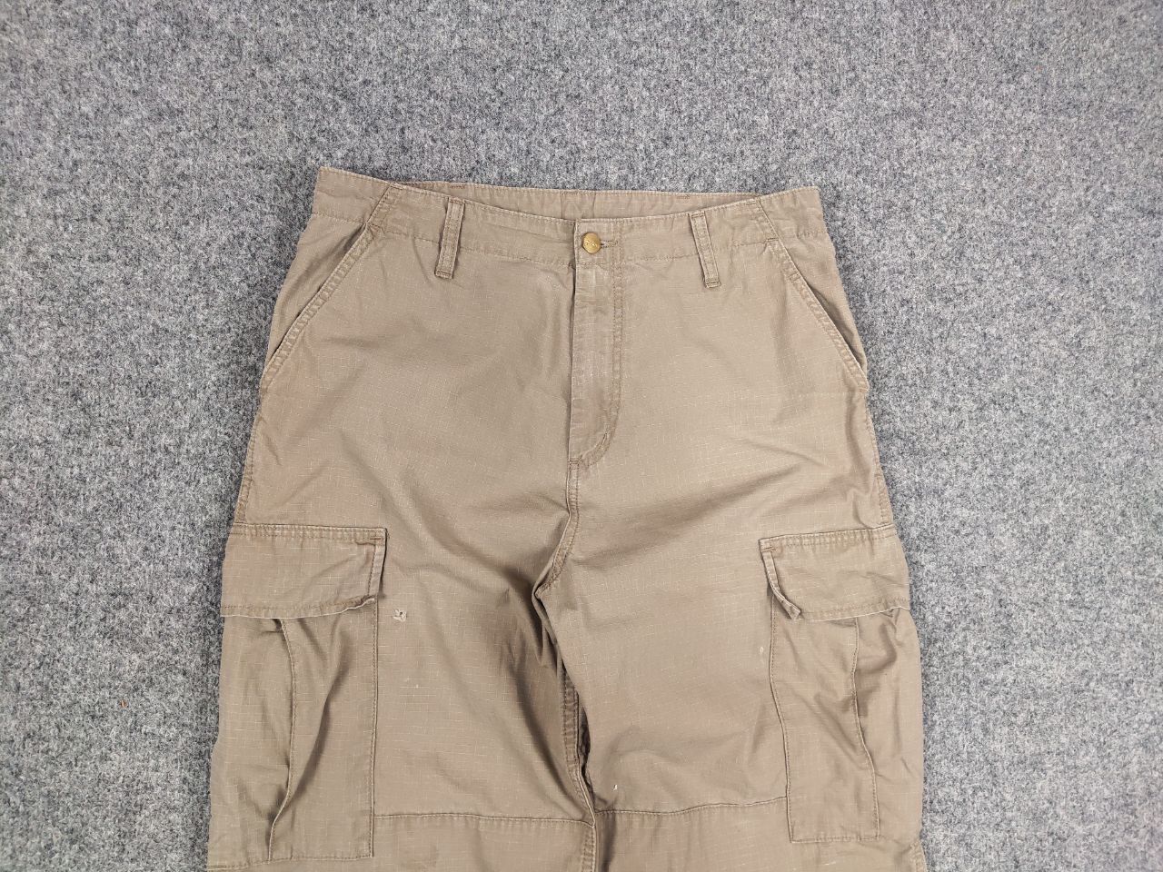 Vintage Carhartt Beige Ripstop Faded Cargo Pants Y2k Style