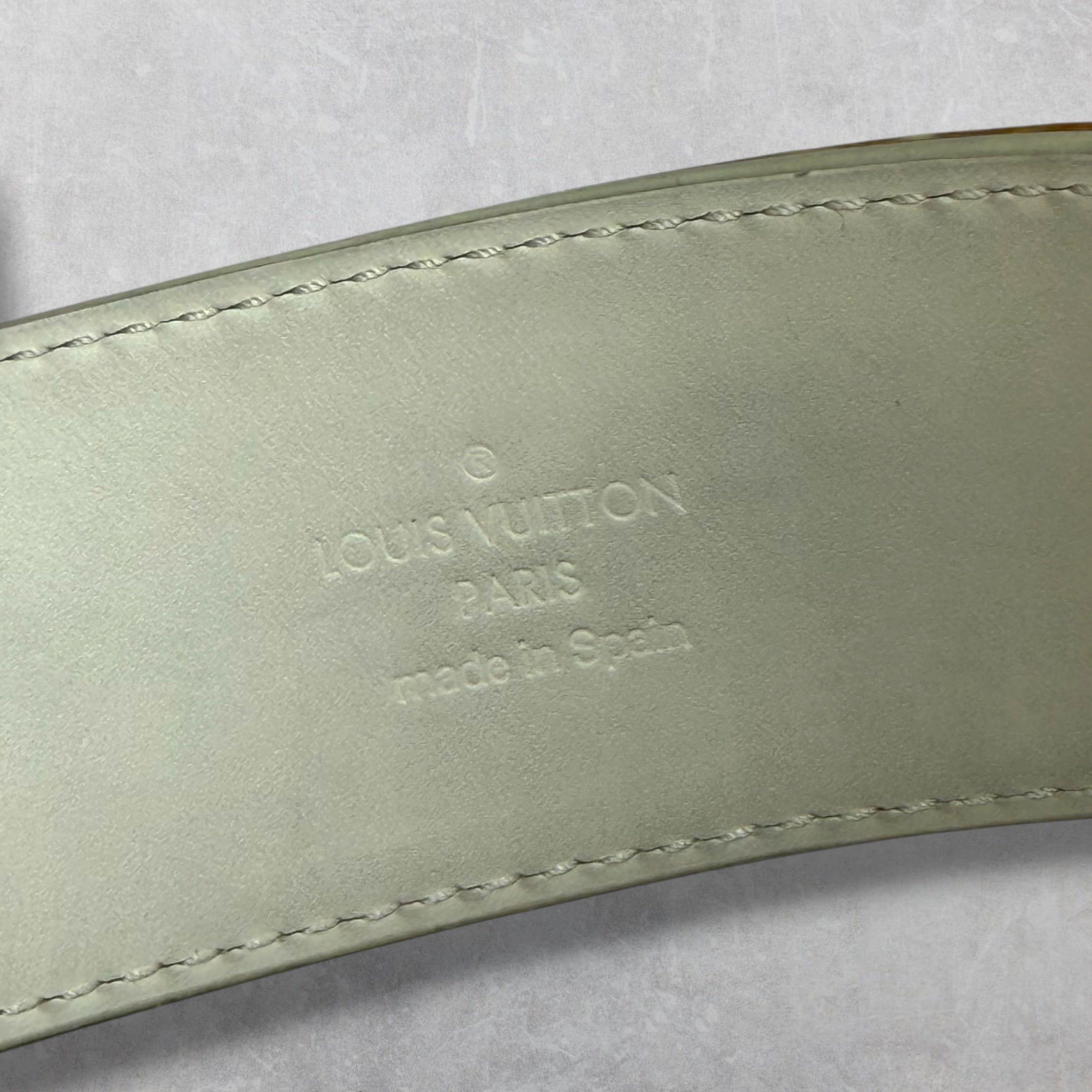 Louis Vuitton Louis Vuitton LV Shape Monogram 4MM Prism Belt 32 (90) Size 34 - 7 Thumbnail