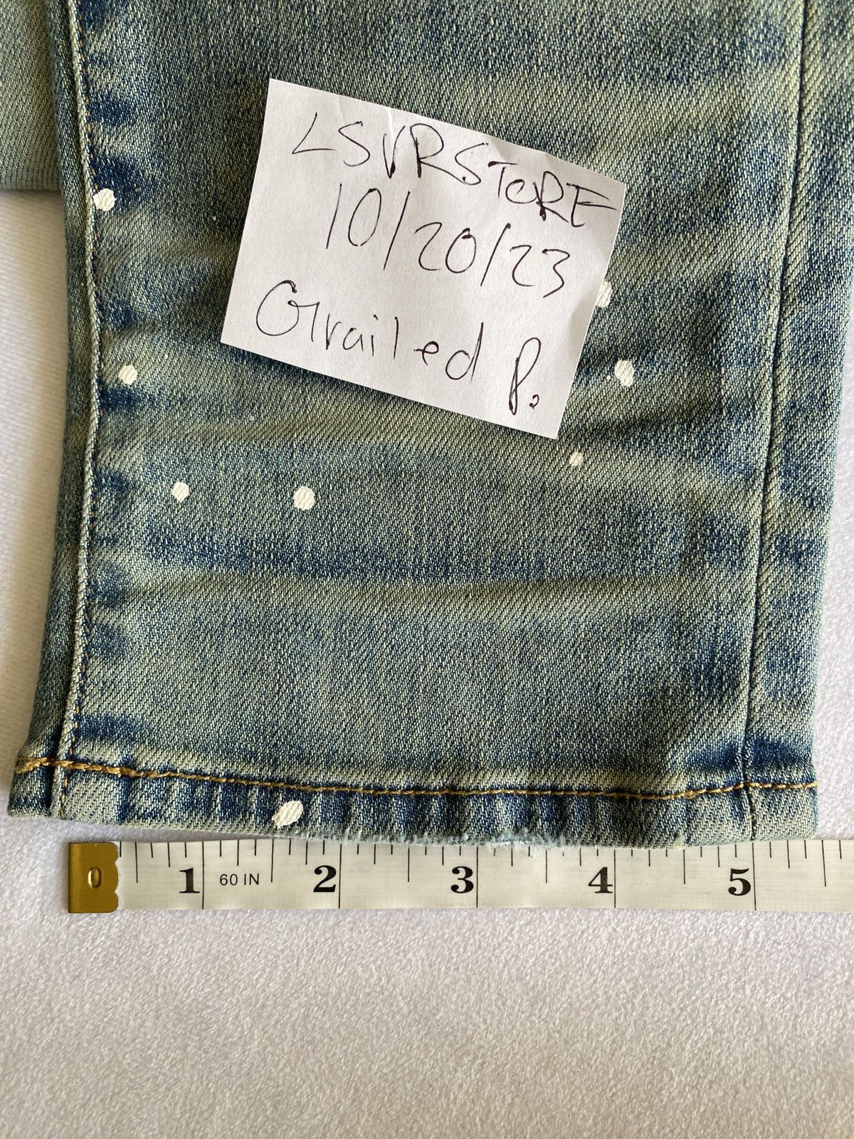 Amiri AMIRI Art Patch Painted Jean Classic Indigio OG 32 Size US 32 / EU 48 - 18 Thumbnail