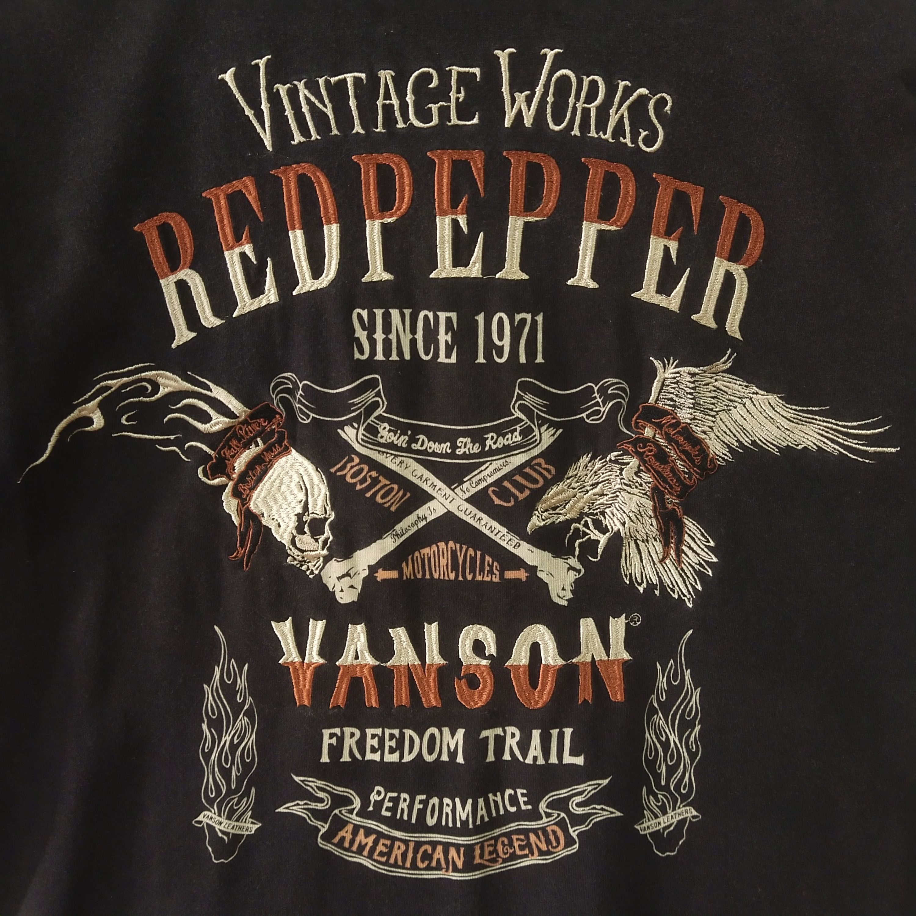 Hysteric Glamour Vintage Works Red Pepper Vanson Embroidery Polo Size US L / EU 52-54 / 3 - 6 Thumbnail