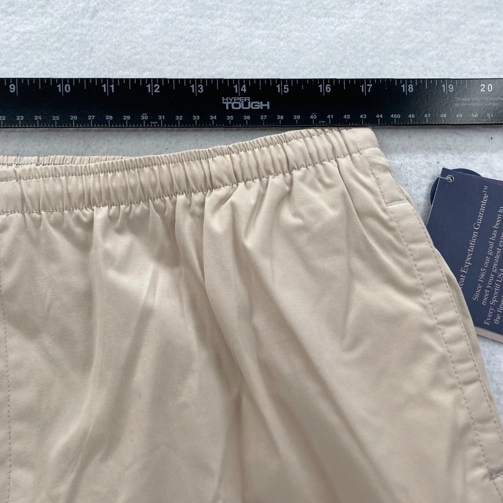 Vintage VINTAGE Sportif Pants Mens XL Khaki Beige Stretch Fabric Waistband Straight NWT Size US 36 / EU 52 - 7 Thumbnail