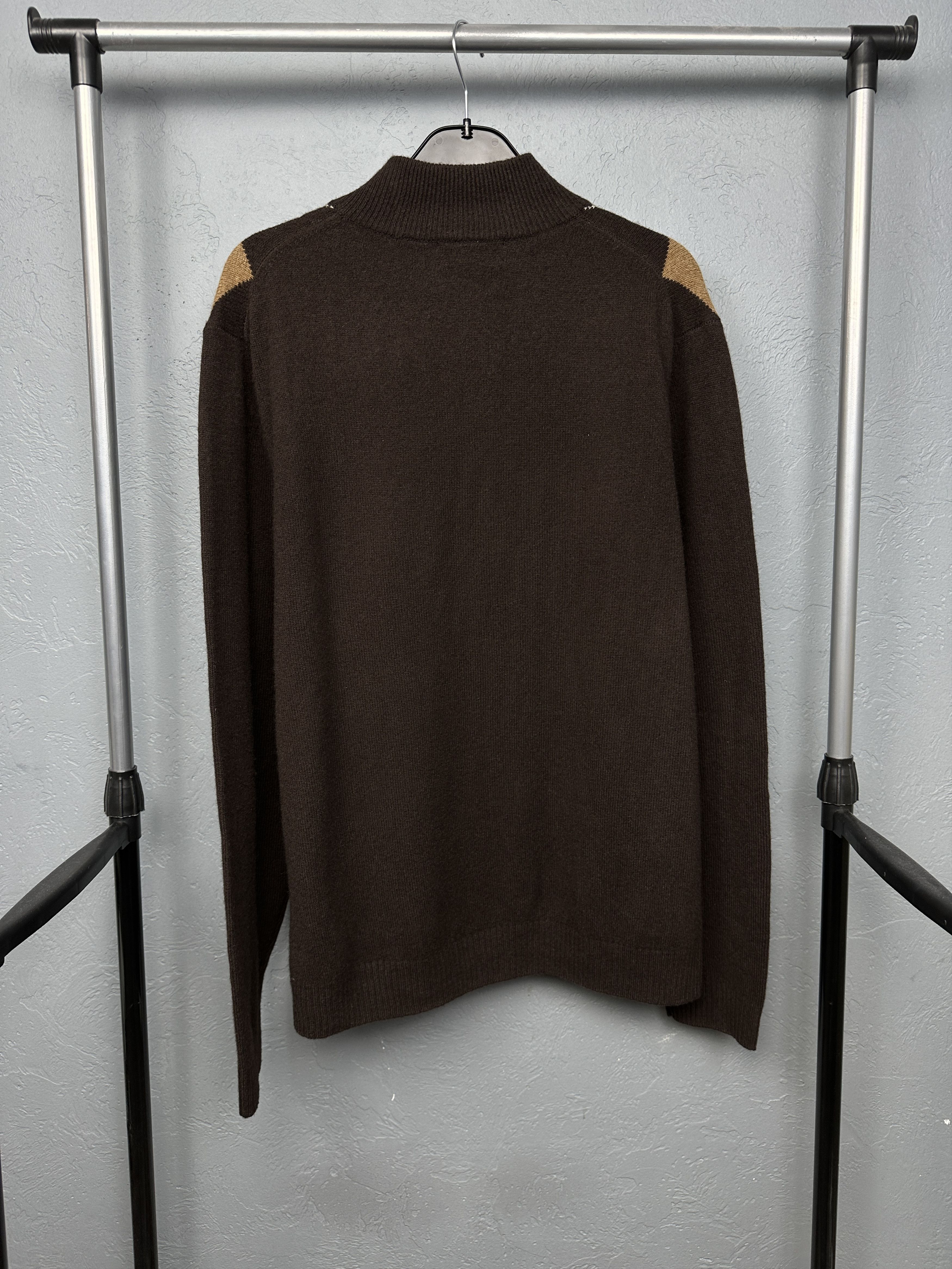 Brooks Brothers Brooks Brothers Mens 1\4 Zip Wool Knit Sweater Size US XL / EU 56 / 4 - 5 Thumbnail