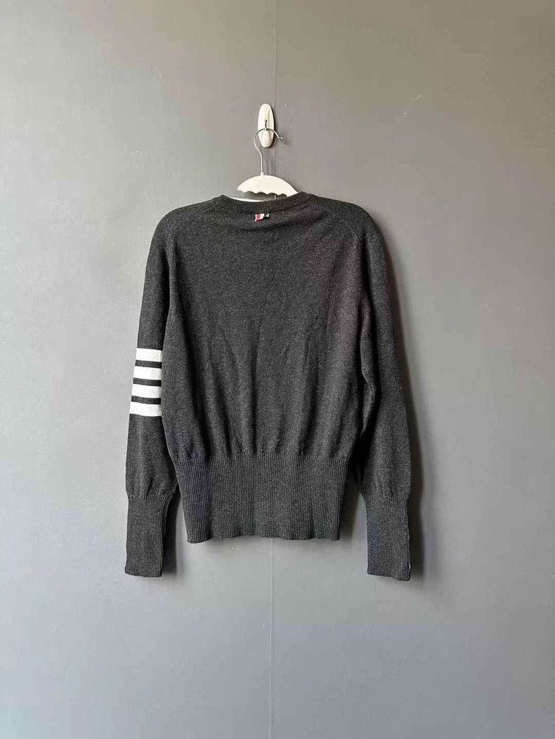 Thom Browne Thom Browne size2 Dark grey cashmere sweater Size US M / EU 48-50 / 2 - 2 Thumbnail