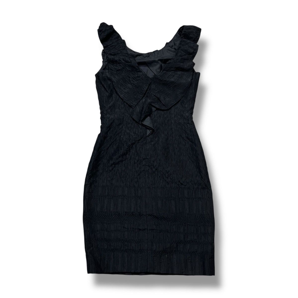 Moschino Black dress pleated moschino midi dress Size S / US 4 / IT 40 - 6 Thumbnail