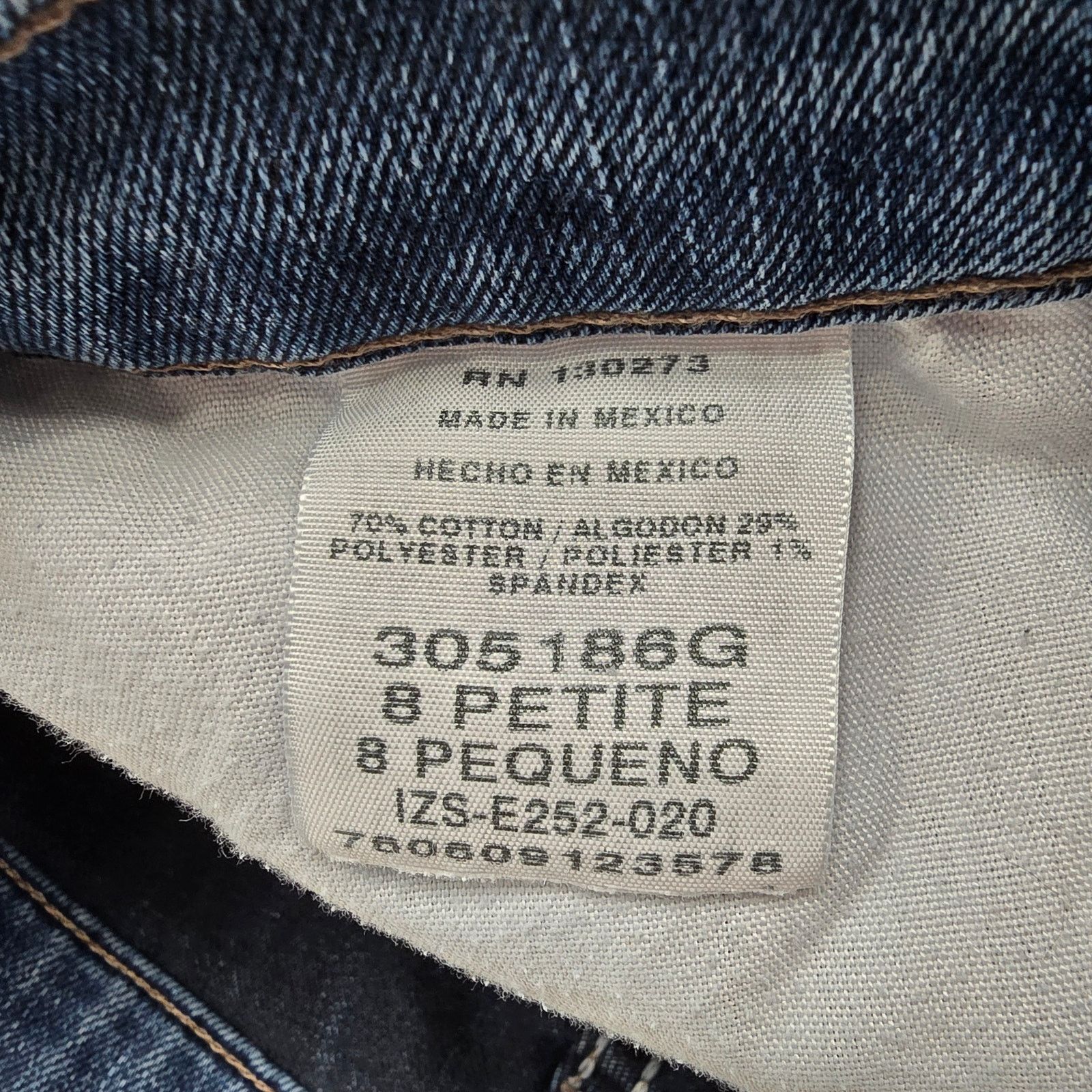 Lee Lee Blue Relaxed Fit Denim Jeans Pants 8 Petite Size 30" / US 8 / IT 44 - 7 Thumbnail