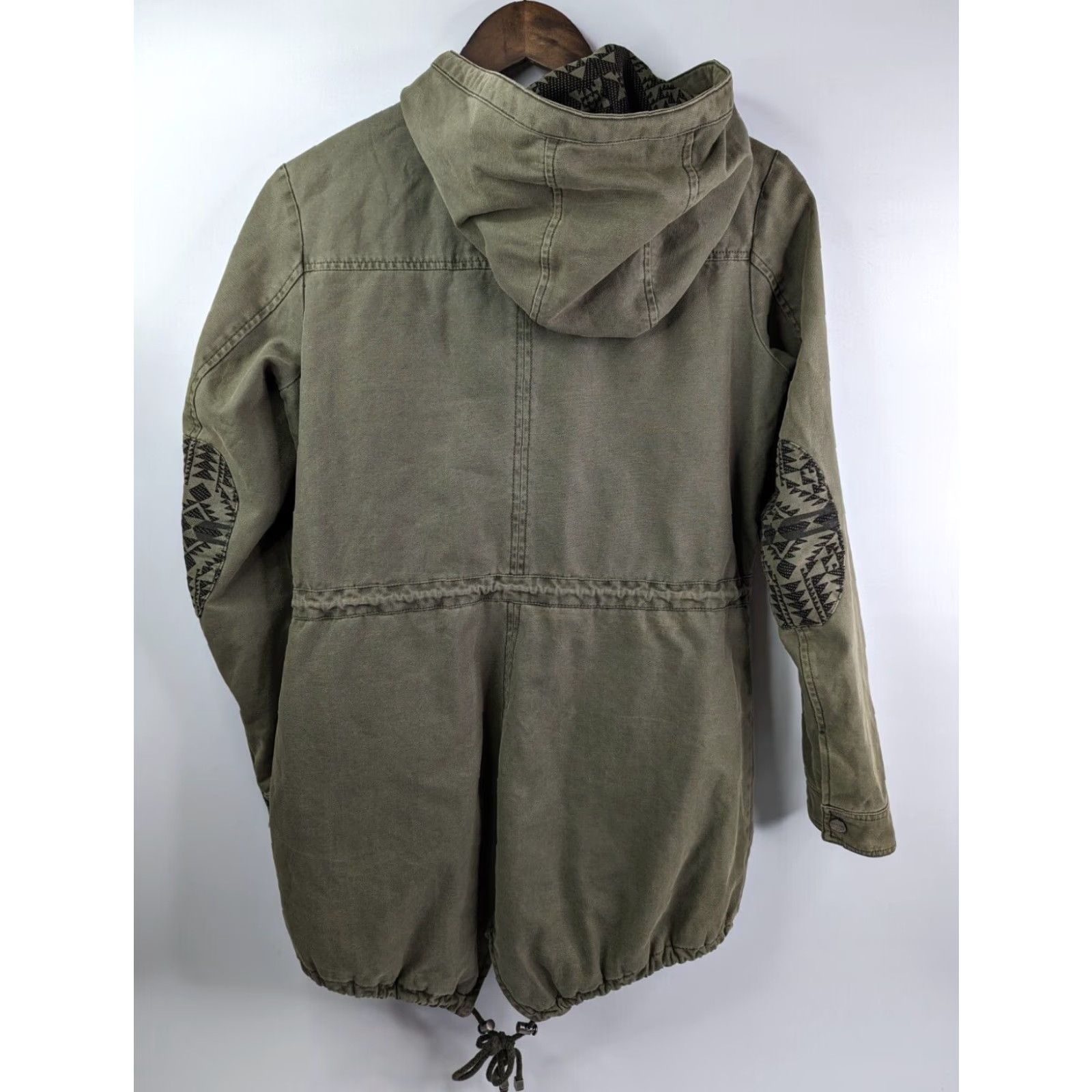 Levi's Levi's Military Quilt Lined Aztec Elbow &Trim Green Hooded Coat Jacket ECH (XXS) Women Cotton Denim Jacket11 Size XXS / US 00 / IT 34 - 6 Thumbnail